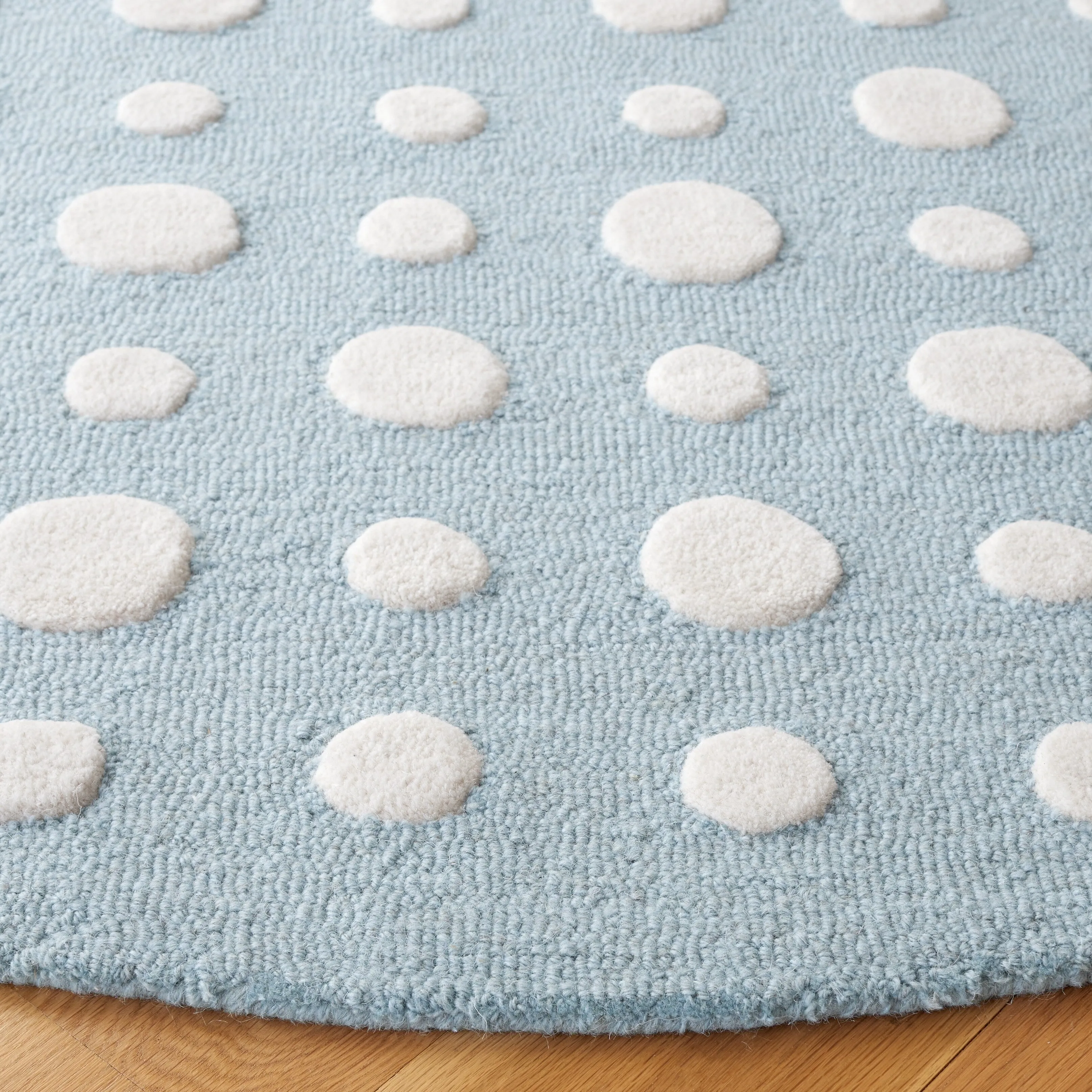 SAFAVIEH Handmade Kids Lexus Dots Wool Rug