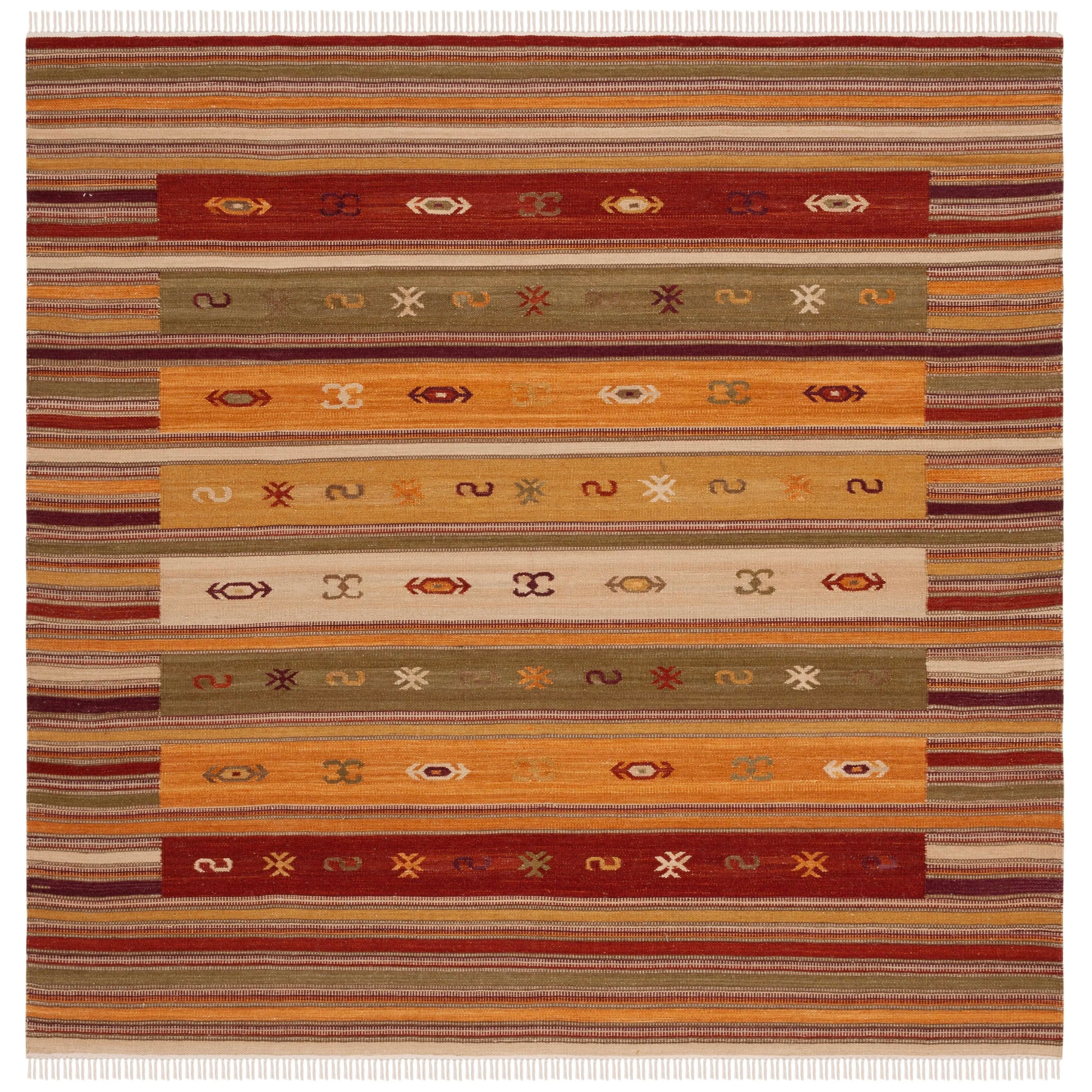 SAFAVIEH Handmade Kilim Nayely Mechteld Casual Tribal Wool Rug