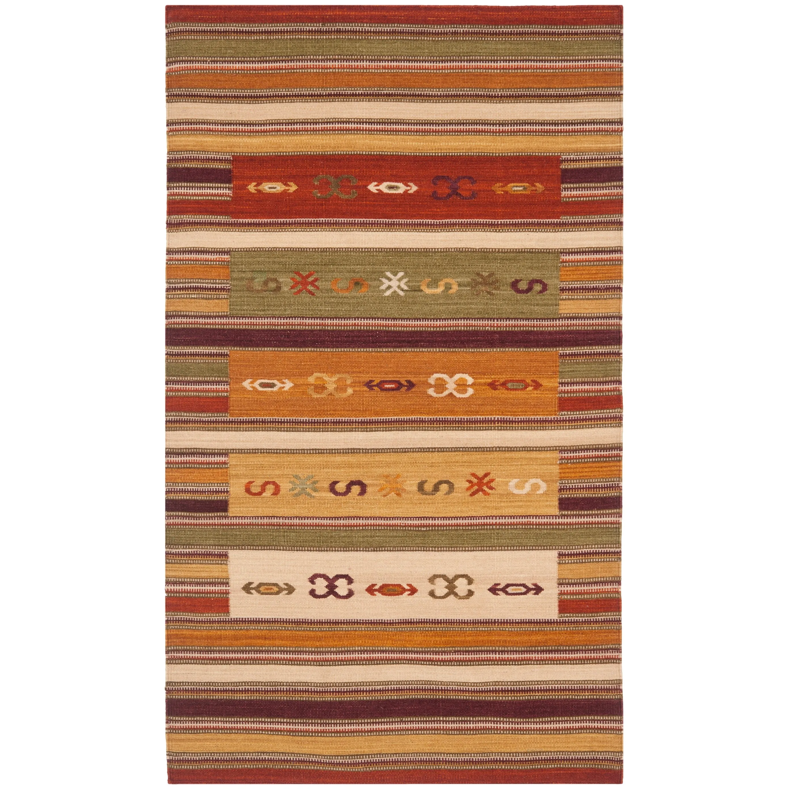 SAFAVIEH Handmade Kilim Nayely Mechteld Casual Tribal Wool Rug