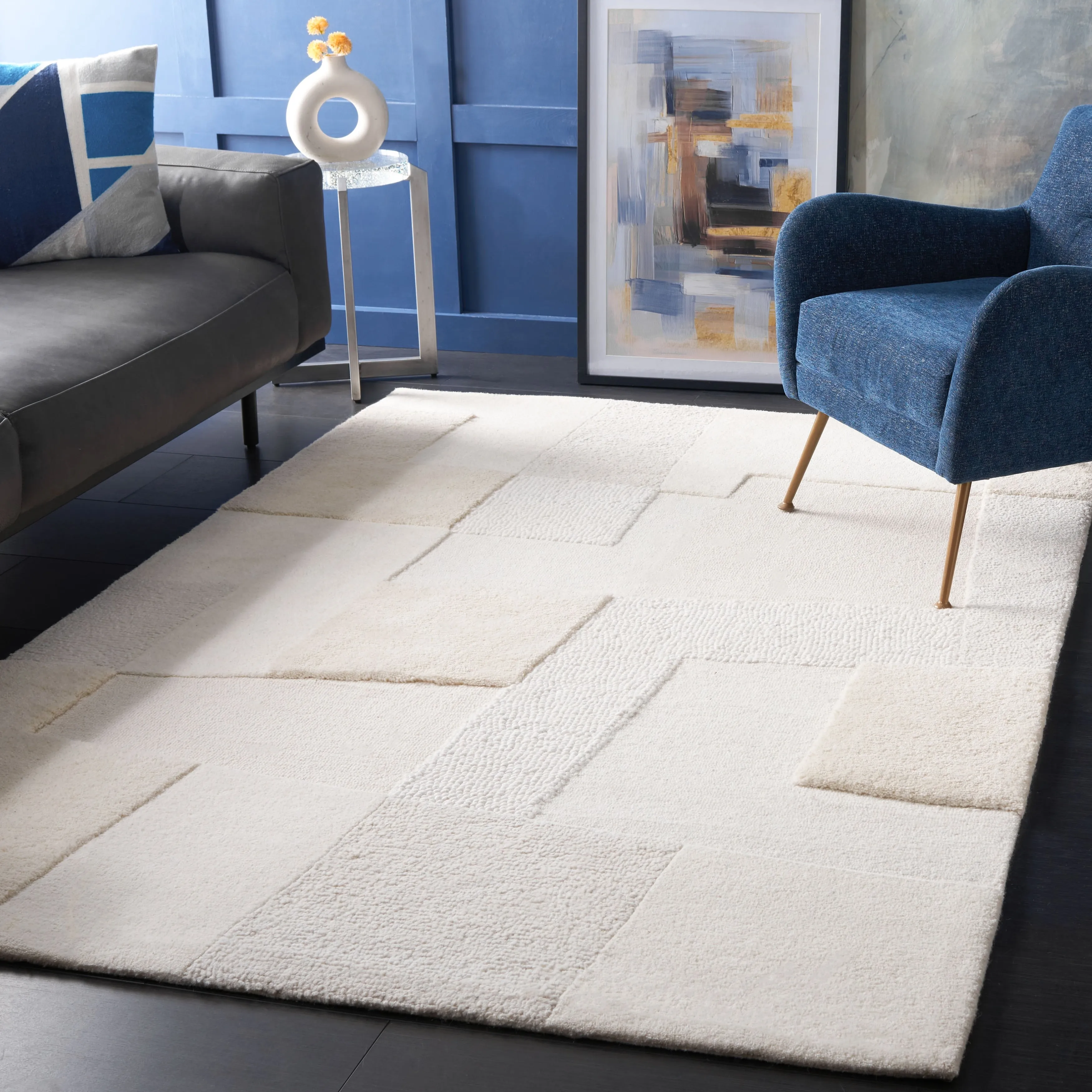 SAFAVIEH Handmade Manhattan Lizzie Modern Wool Rug
