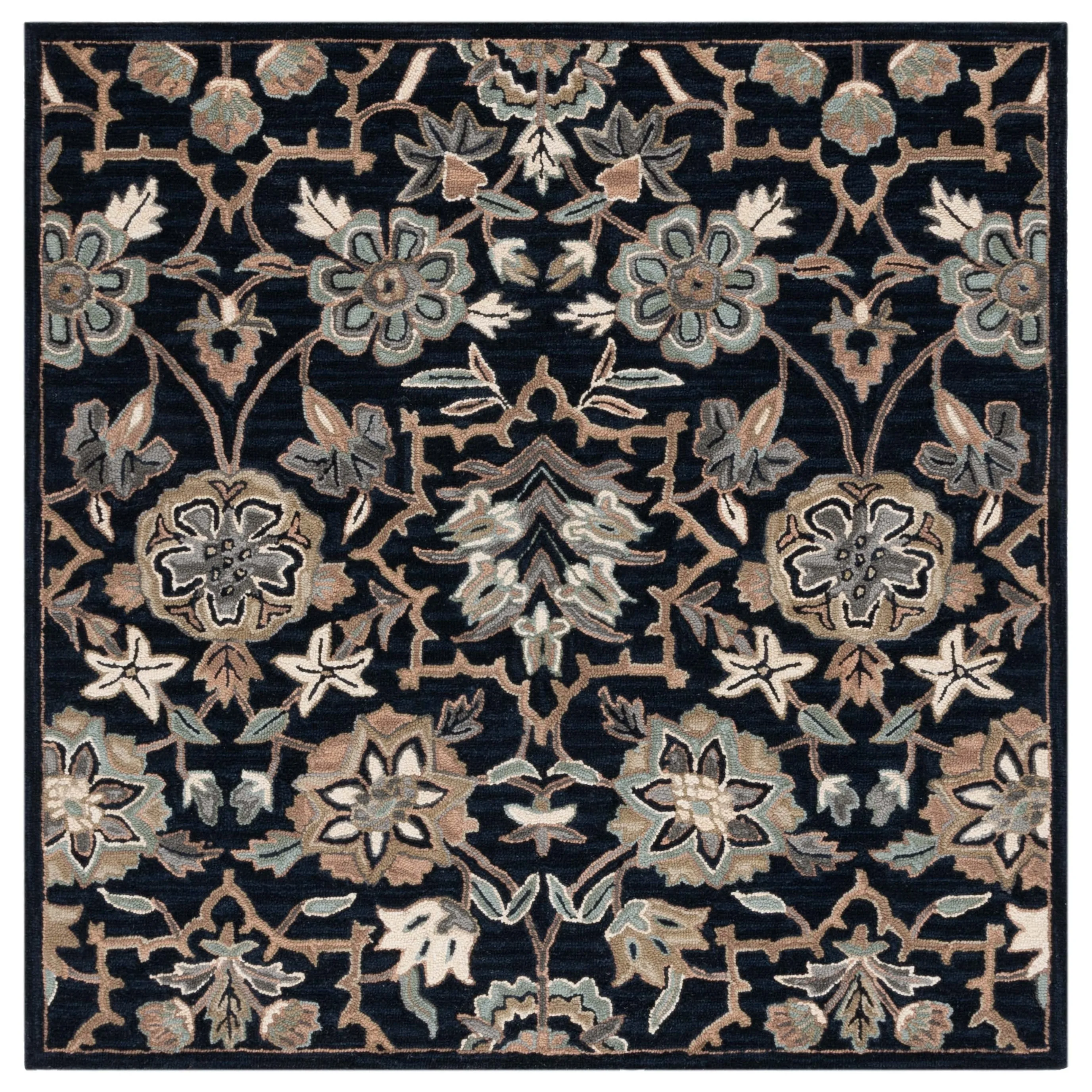 SAFAVIEH Handmade Metro Adosinda French Country Floral Wool Rug