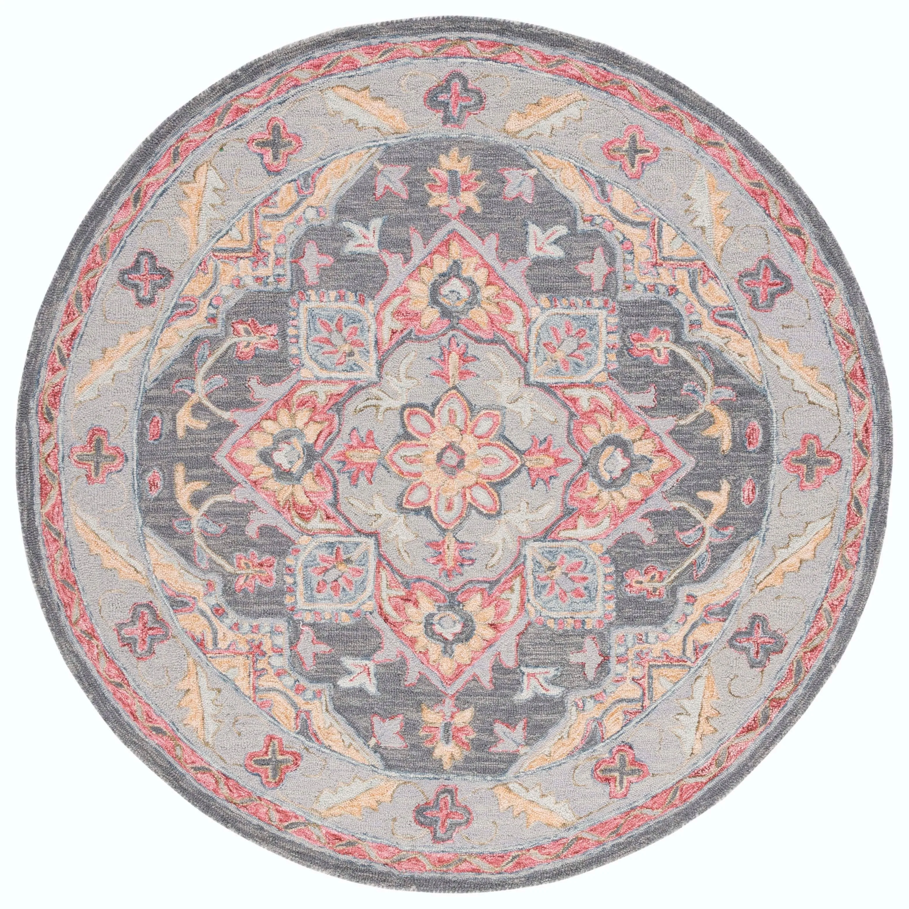 SAFAVIEH Handmade Metro Bert Medallion Wool Rug