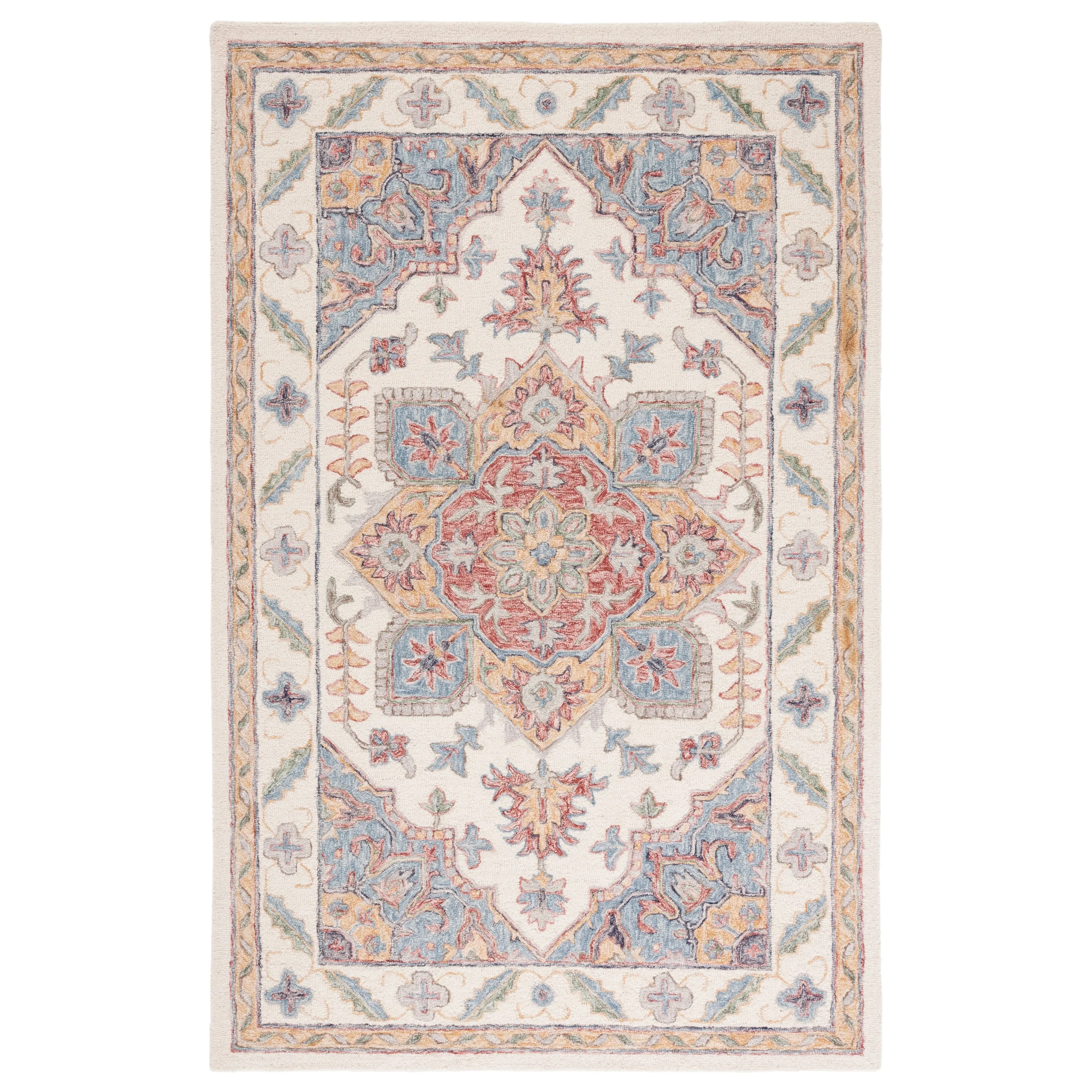 SAFAVIEH Handmade Metro Bert Medallion Wool Rug