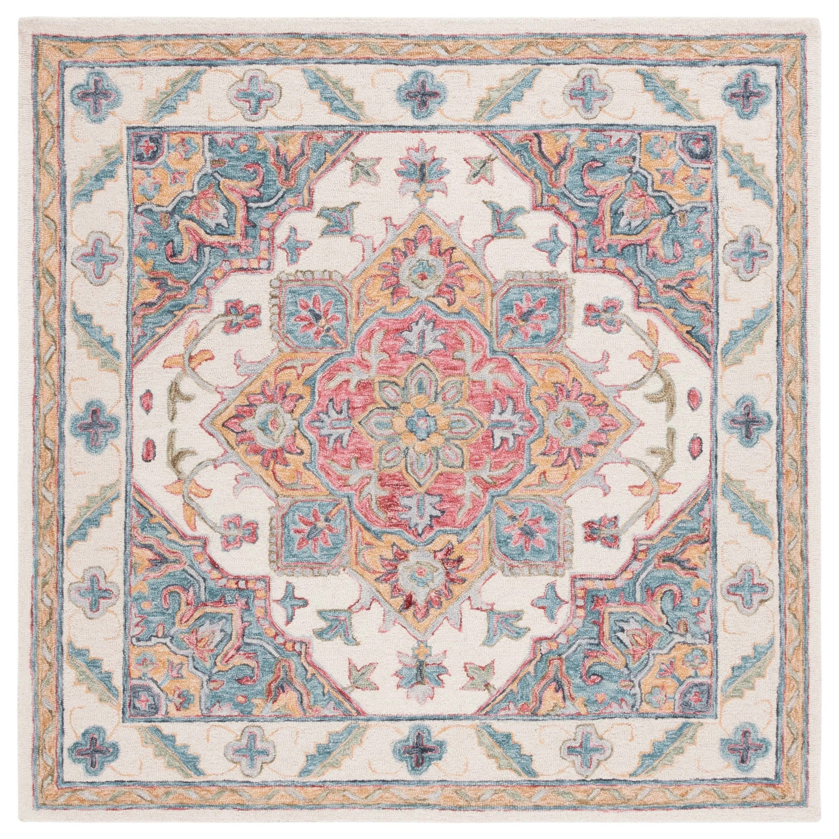 SAFAVIEH Handmade Metro Bert Medallion Wool Rug