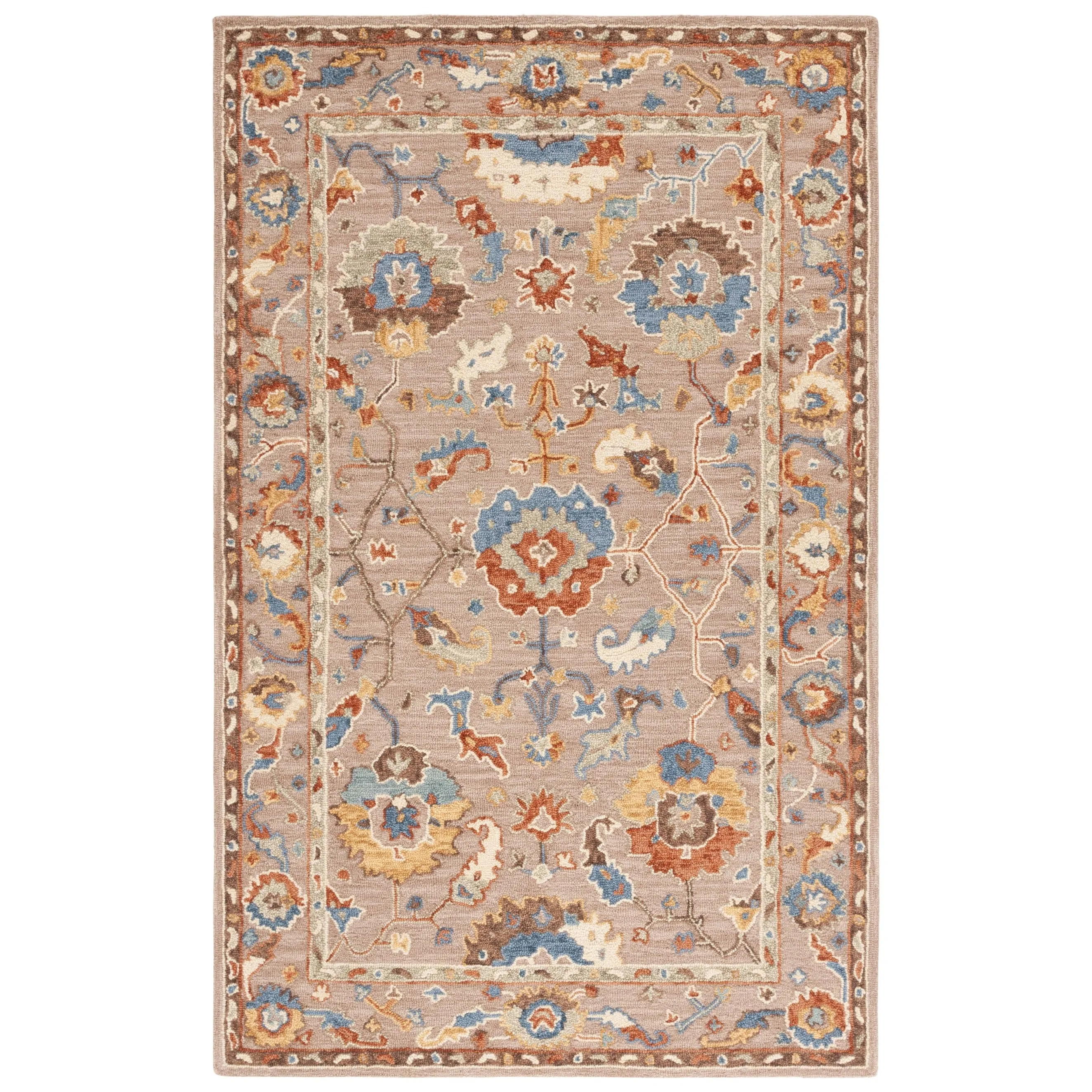 SAFAVIEH Handmade Metro Bratislava French Country Floral Wool Rug