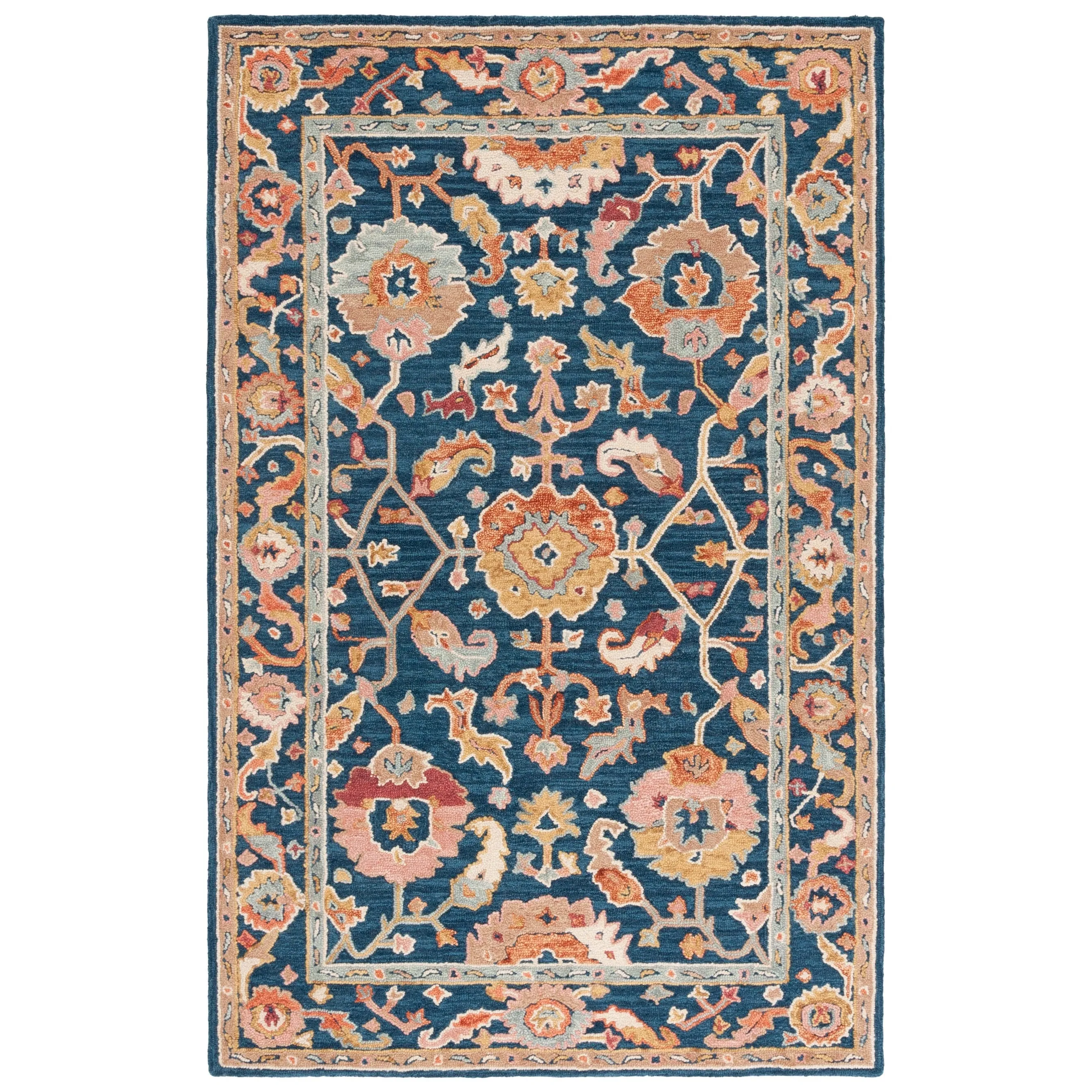 SAFAVIEH Handmade Metro Bratislava French Country Floral Wool Rug