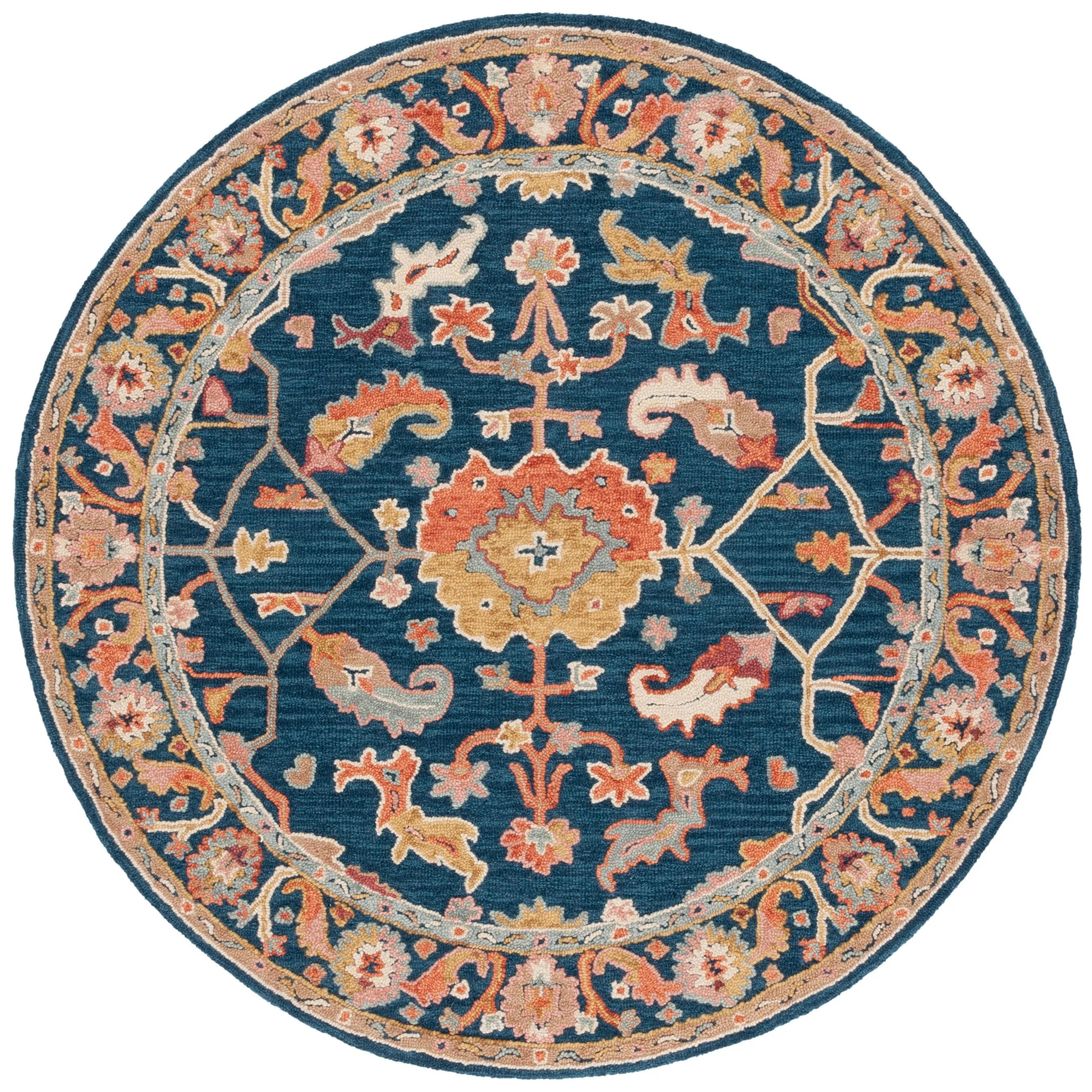 SAFAVIEH Handmade Metro Bratislava French Country Floral Wool Rug