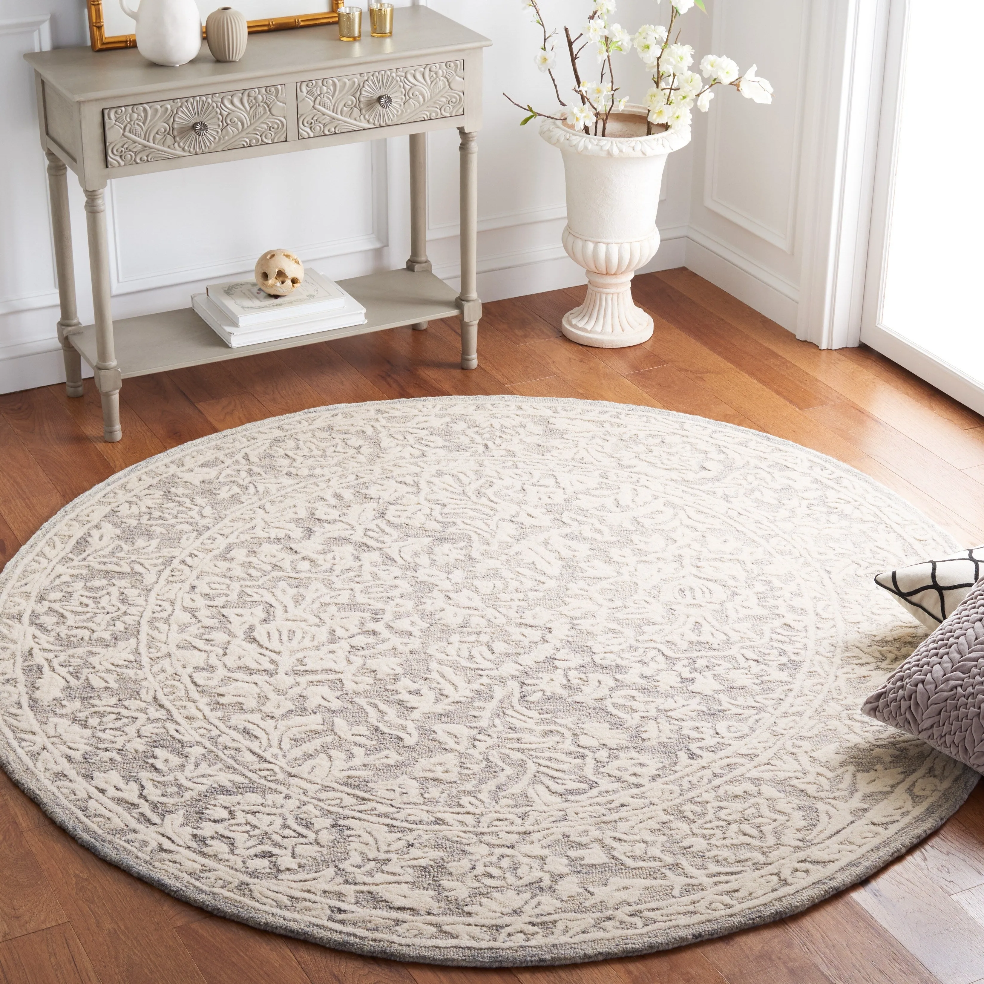 SAFAVIEH Handmade Metro Suada French Country Wool Rug