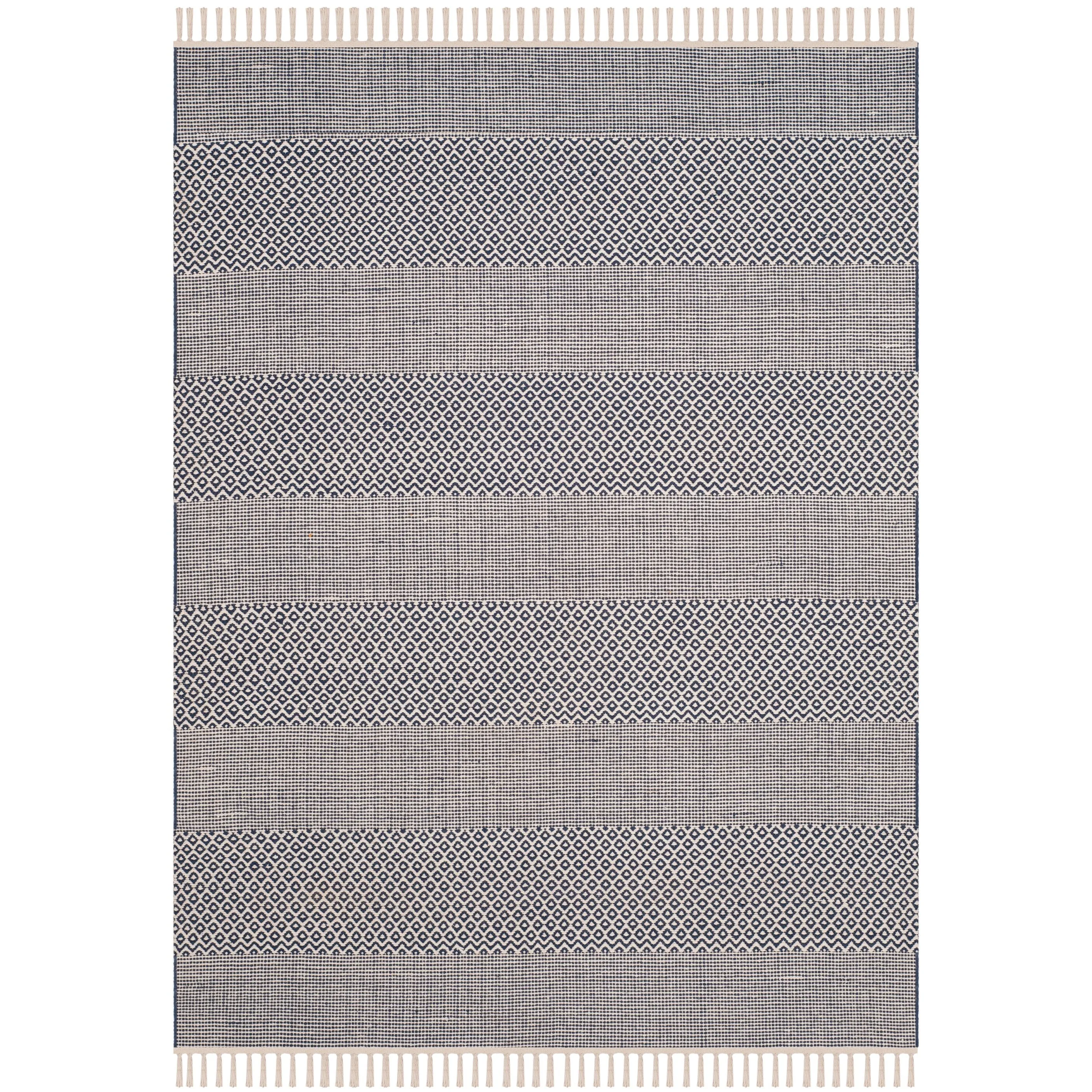 SAFAVIEH Handmade Montauk Alden Flatweave Cotton Fringe Rug