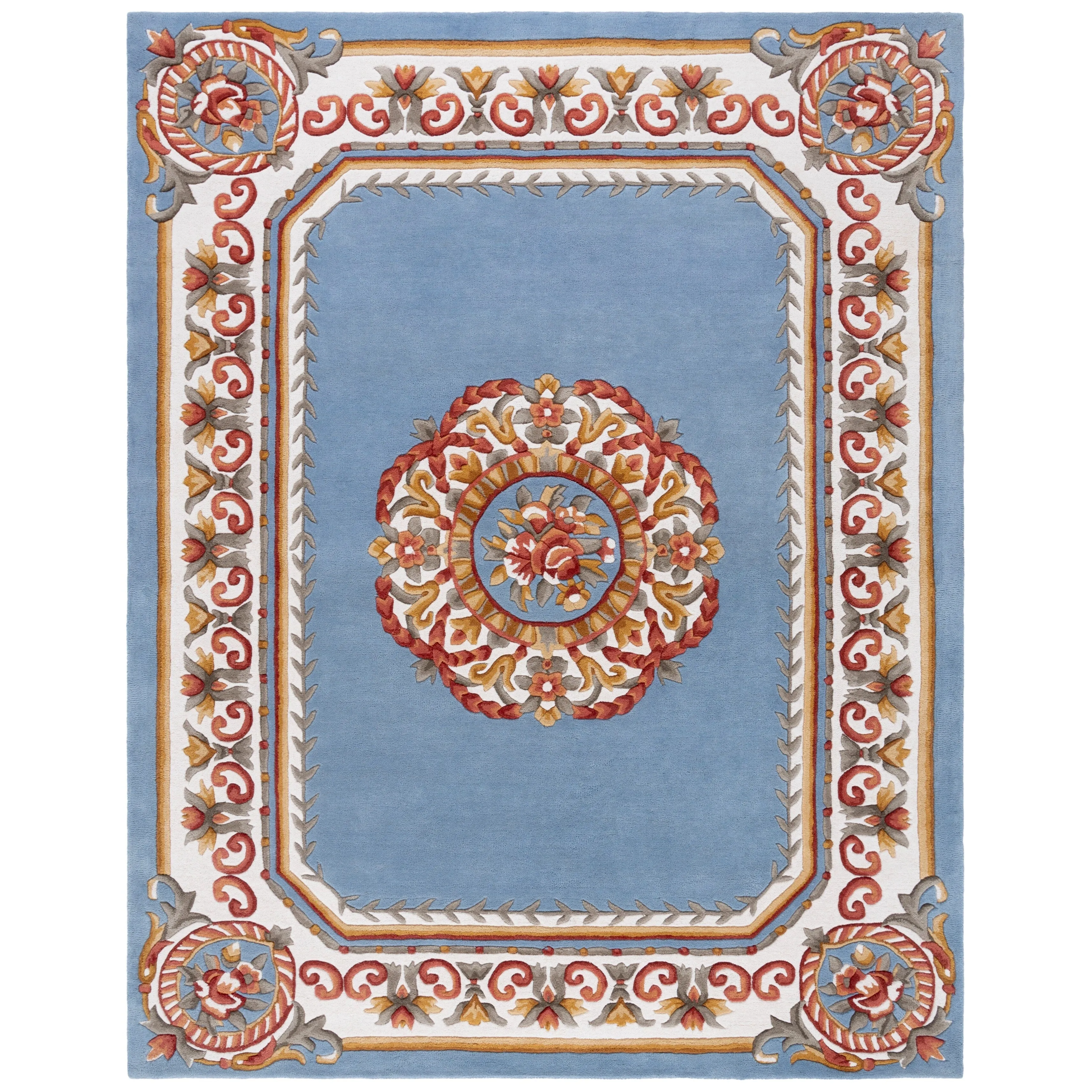 SAFAVIEH. Handmade Naples Cathelyne Traditional Wool Rug