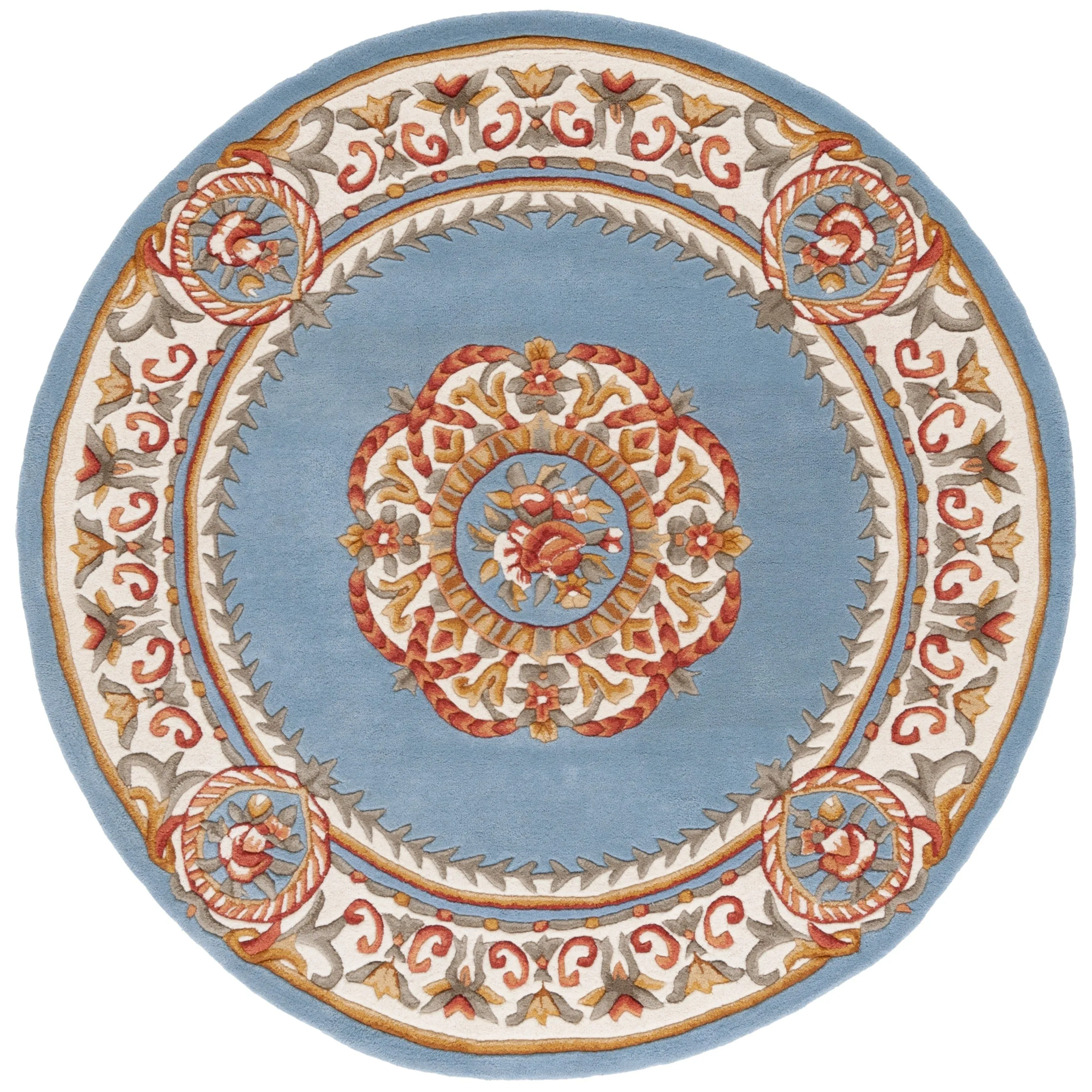 SAFAVIEH. Handmade Naples Cathelyne Traditional Wool Rug
