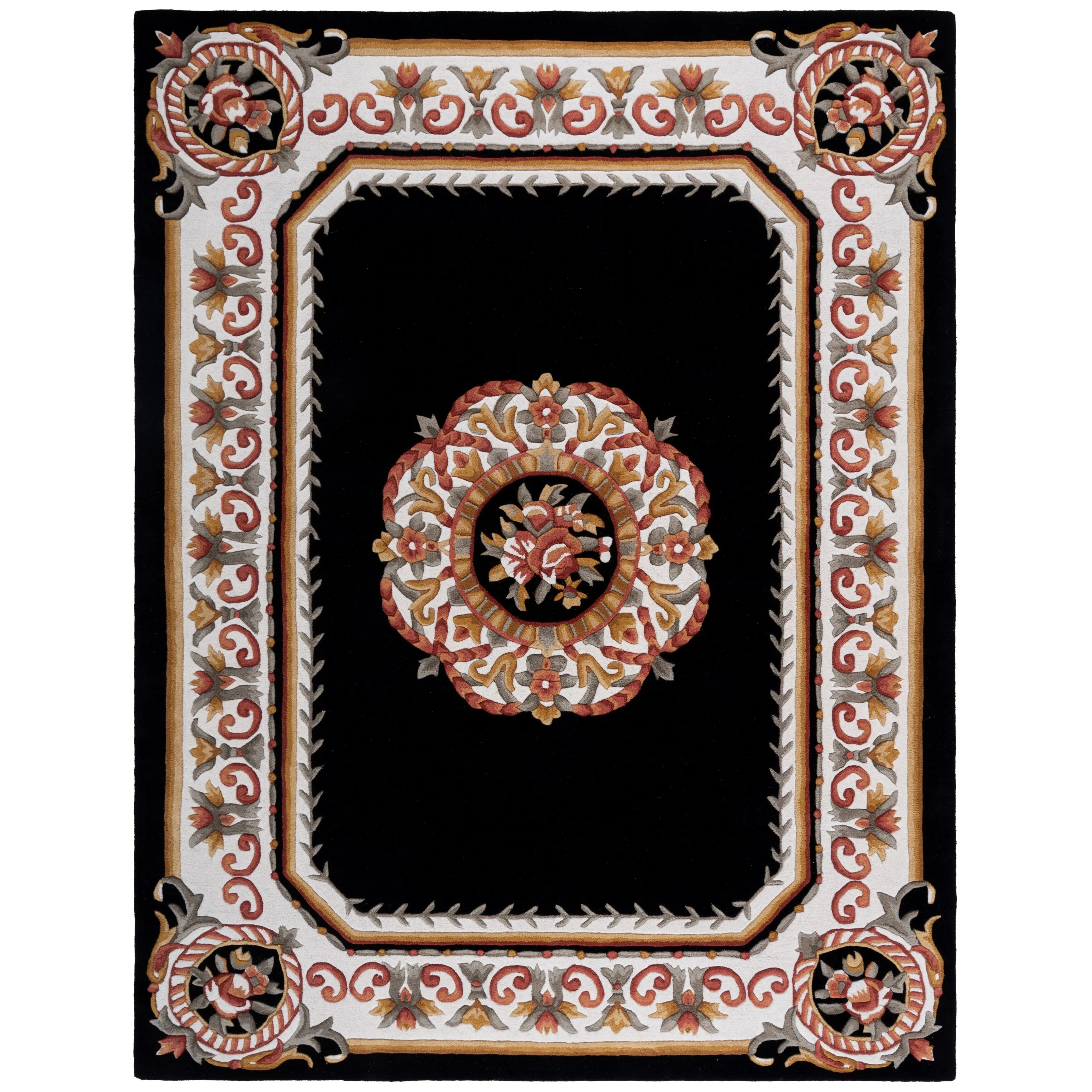 SAFAVIEH. Handmade Naples Cathelyne Traditional Wool Rug