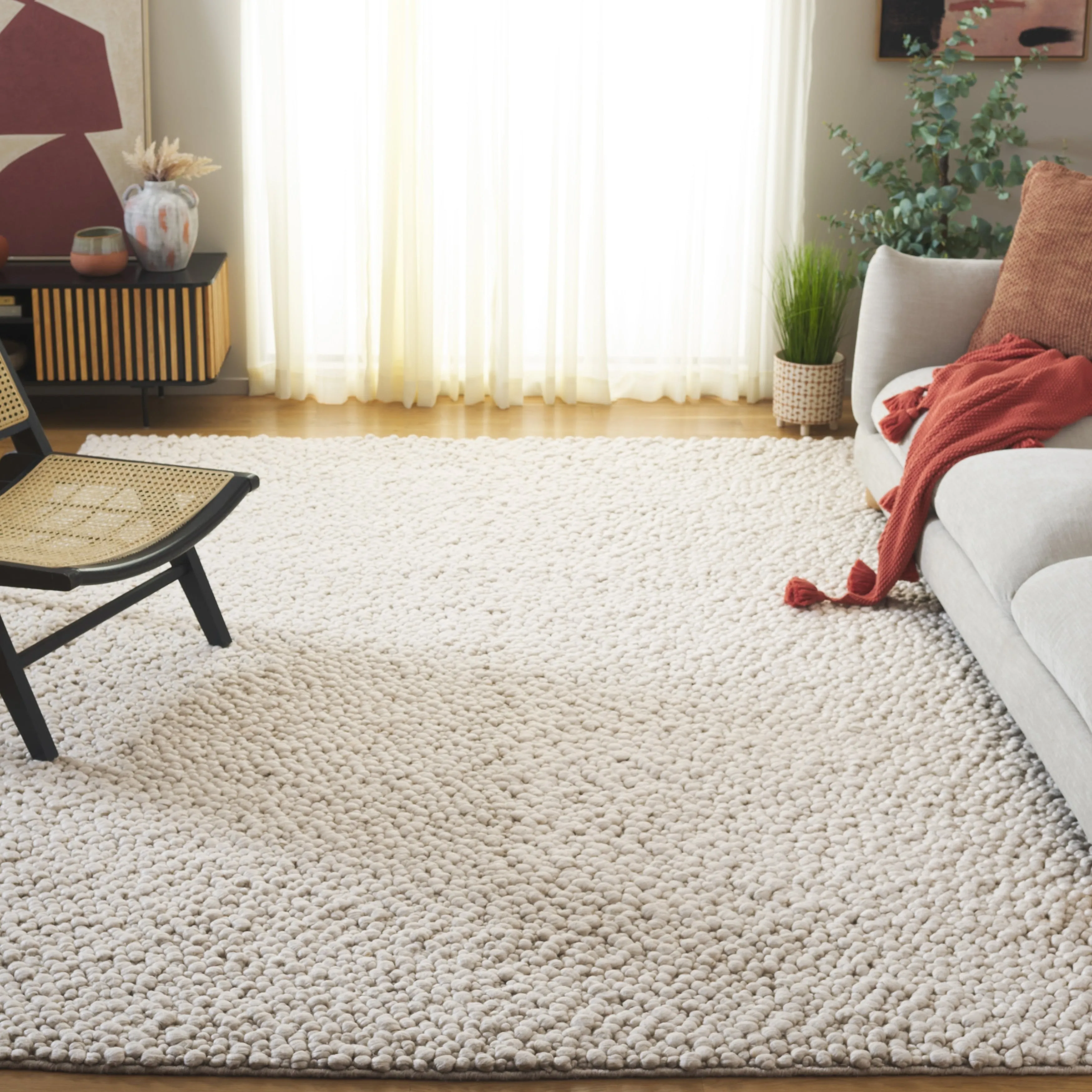 SAFAVIEH Handmade Natura Heliane Transitional Wool Rug