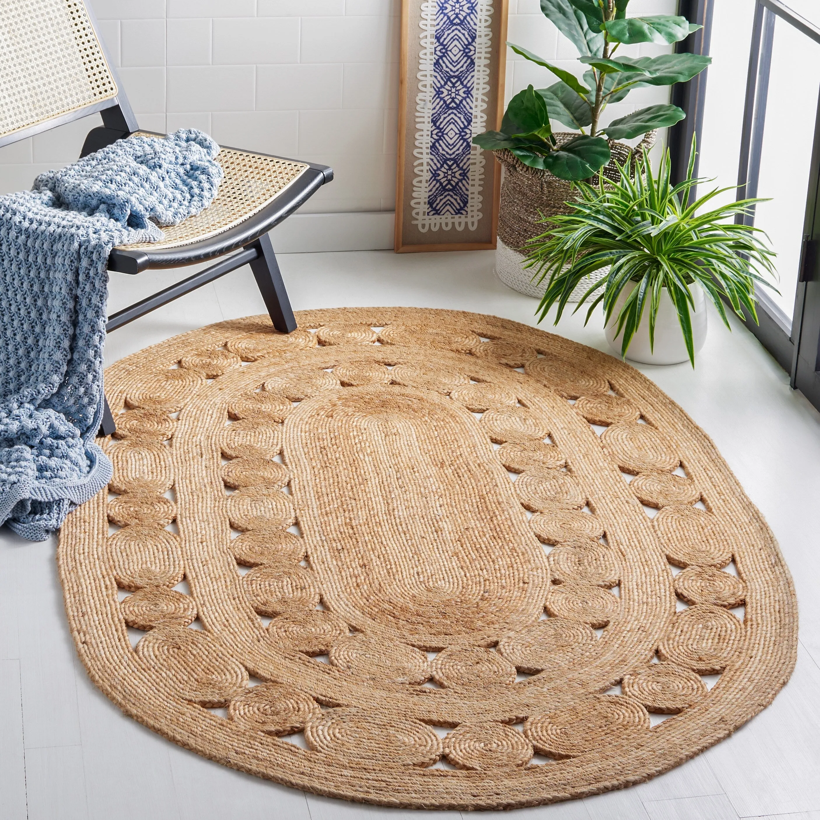 SAFAVIEH Handmade Natural Fiber Evamaria Jute Rug