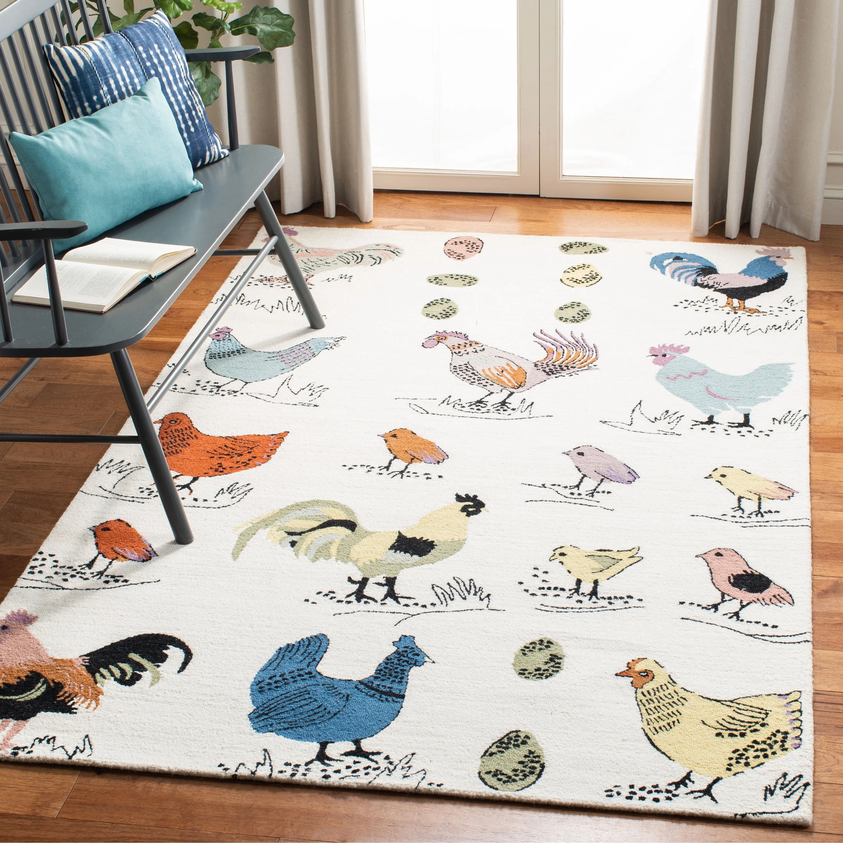 SAFAVIEH Handmade Novelty Tuulevi Novelty Wool Rug