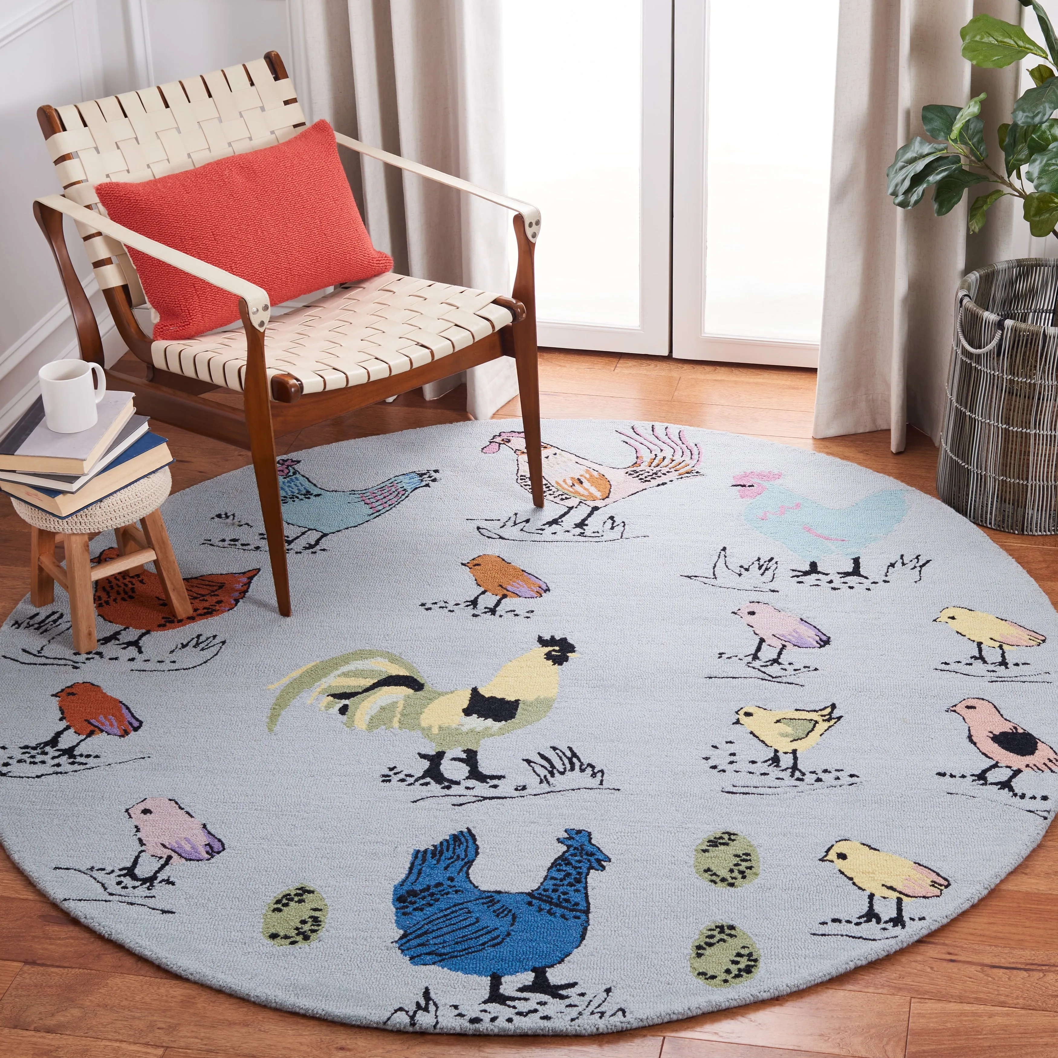 SAFAVIEH Handmade Novelty Tuulevi Novelty Wool Rug