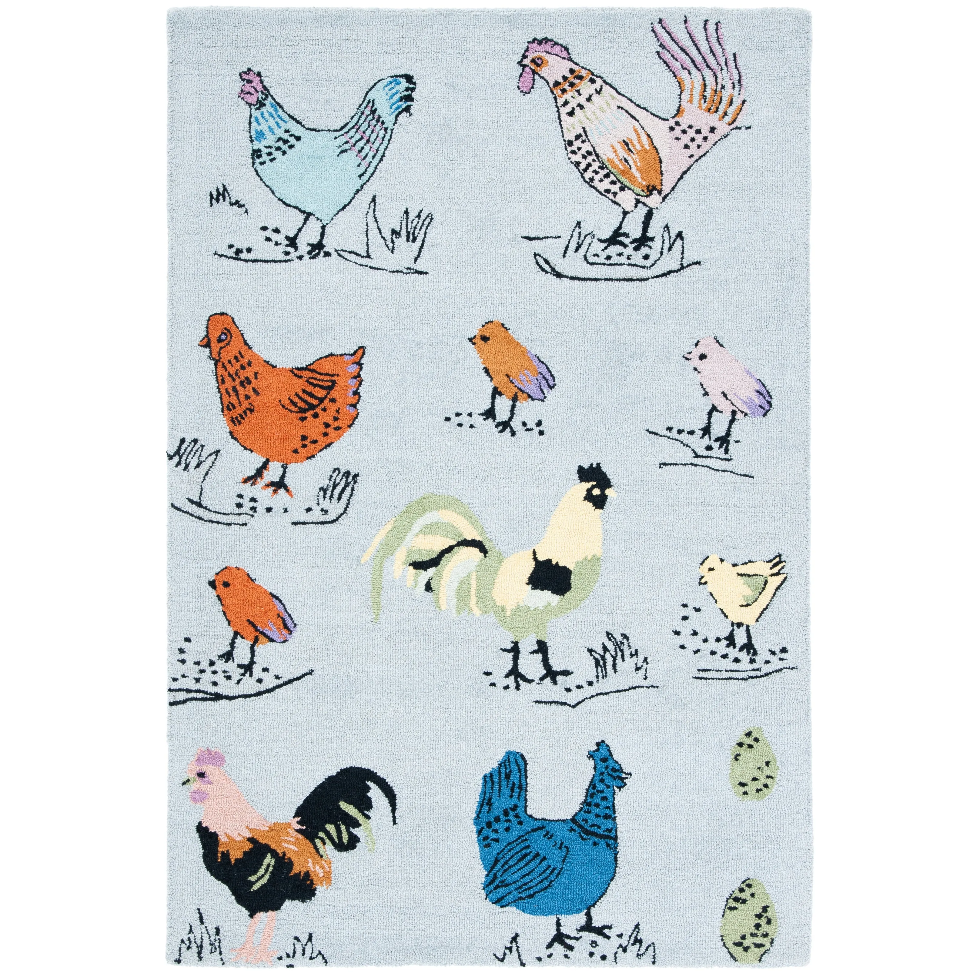 SAFAVIEH Handmade Novelty Tuulevi Novelty Wool Rug