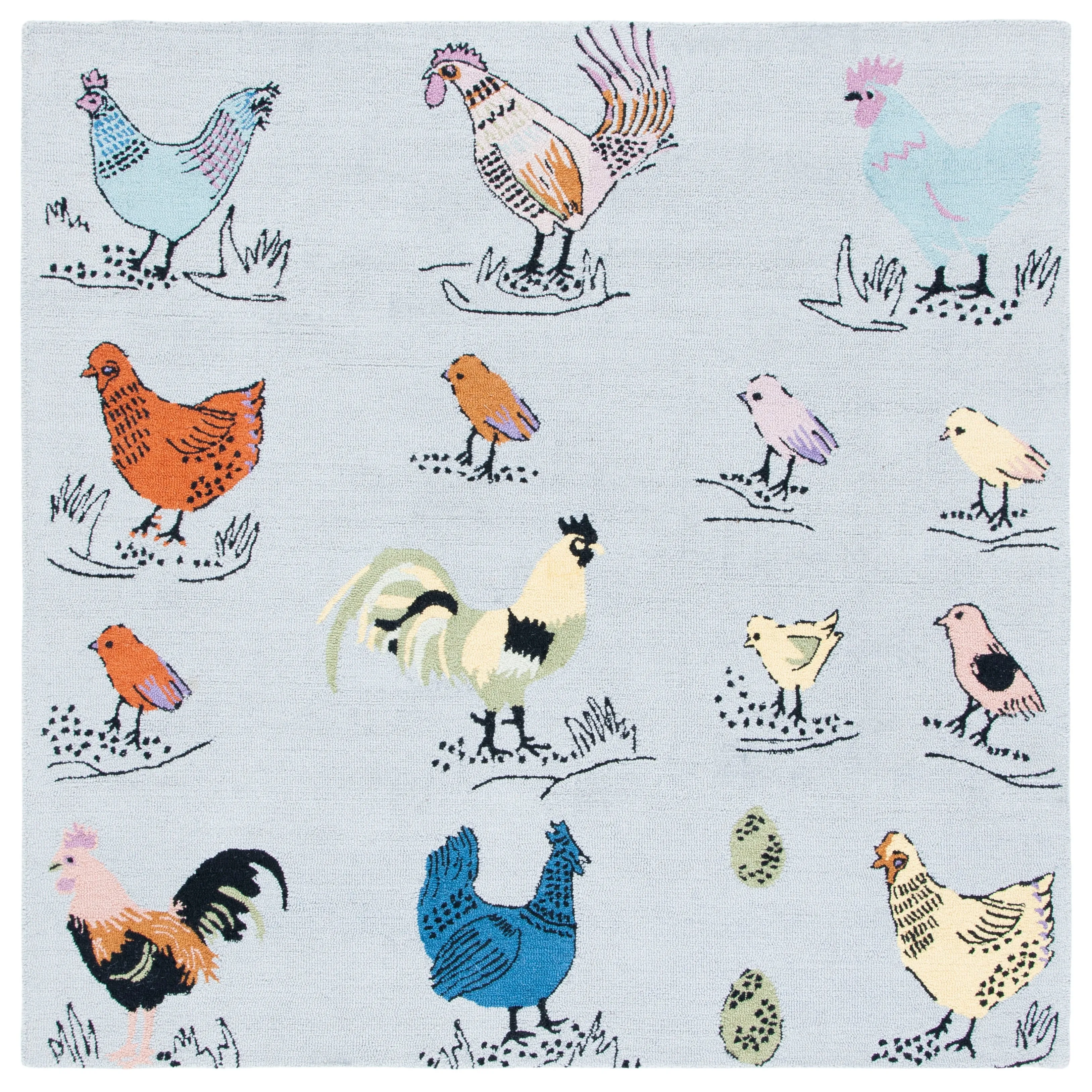 SAFAVIEH Handmade Novelty Tuulevi Novelty Wool Rug