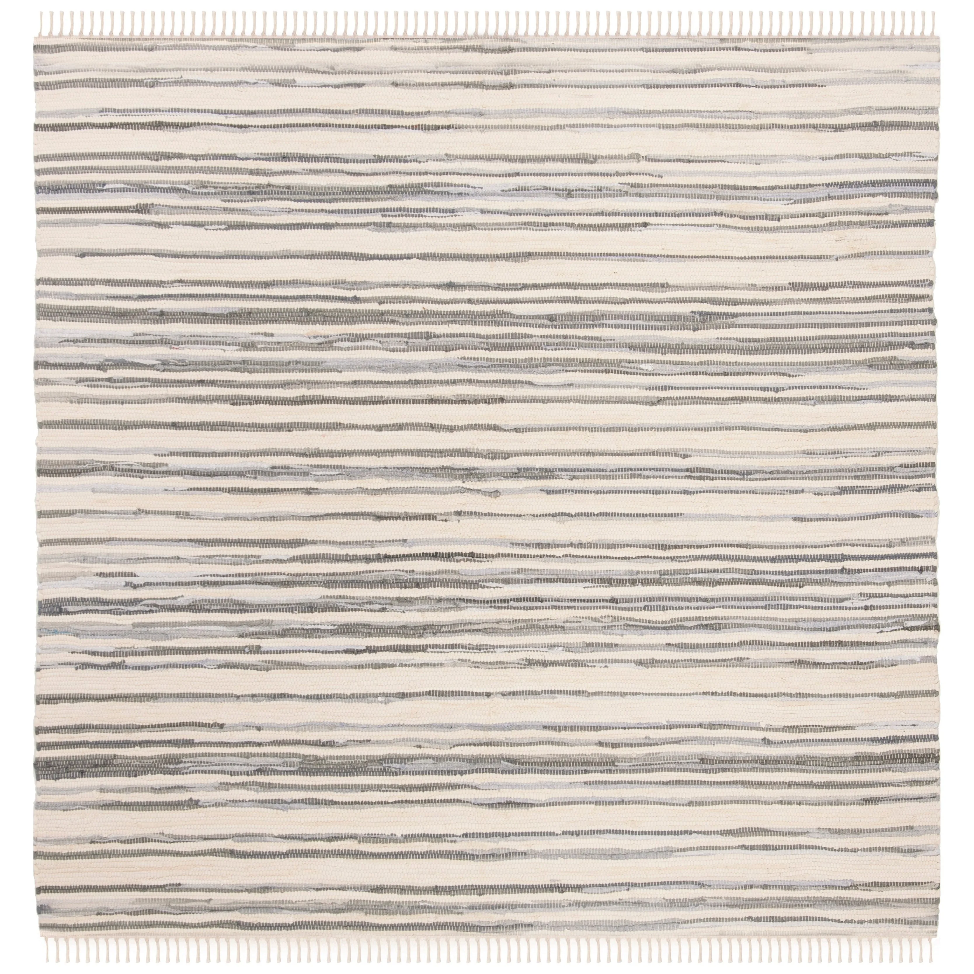 SAFAVIEH Handmade Rag Rug Jakayla with Fringe Casual Stripe