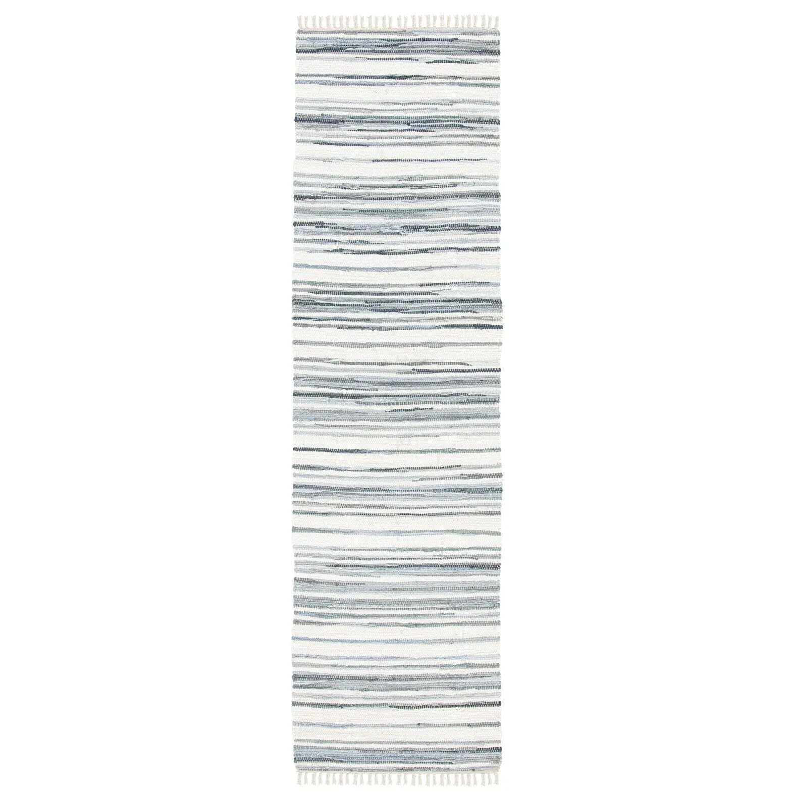 SAFAVIEH Handmade Rag Rug Jakayla with Fringe Casual Stripe