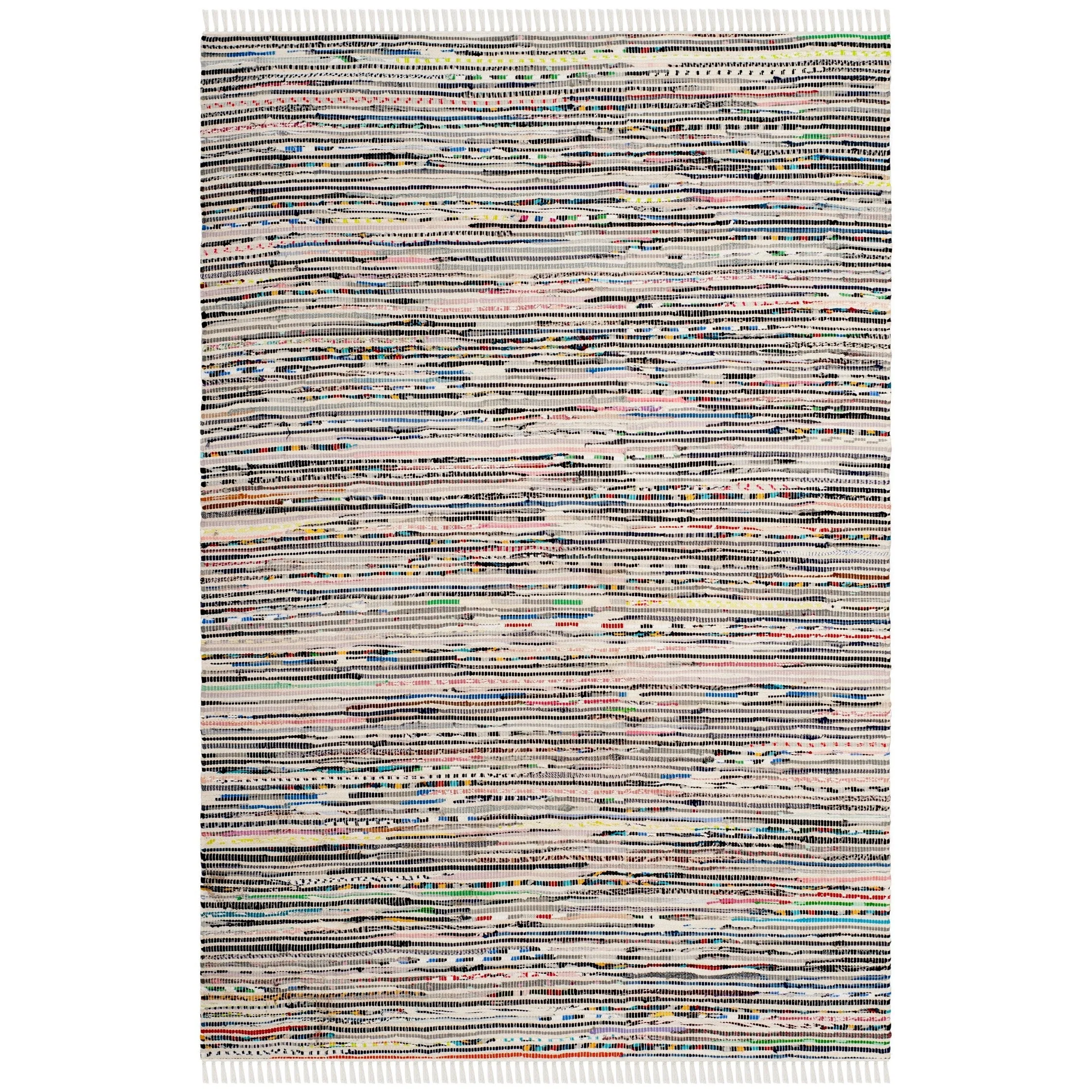 SAFAVIEH Handmade Rag Rug Litzy Stripe Cotton Rug