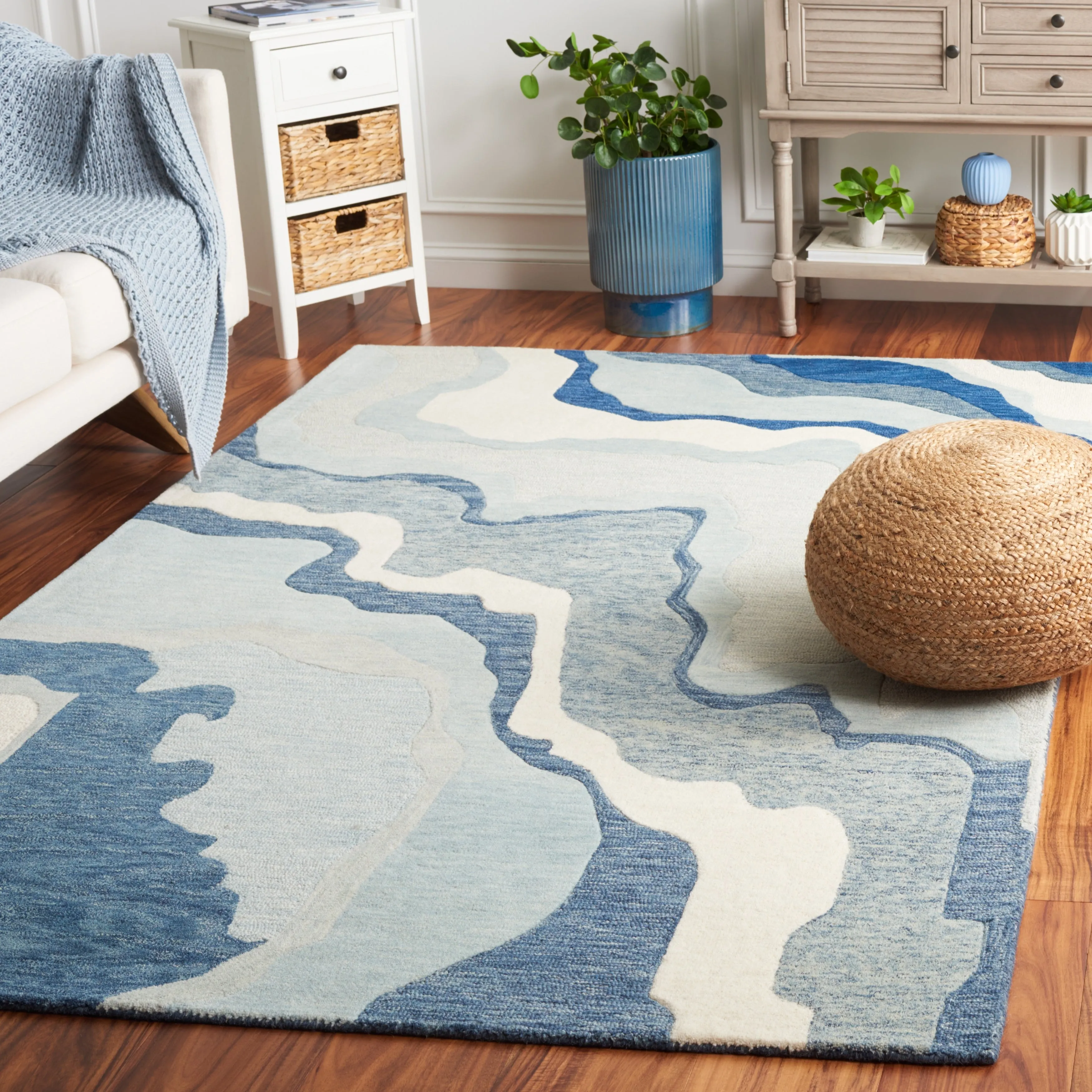 SAFAVIEH Handmade Rodeo Drive Noelia Mid-Century Modern Wool Rug