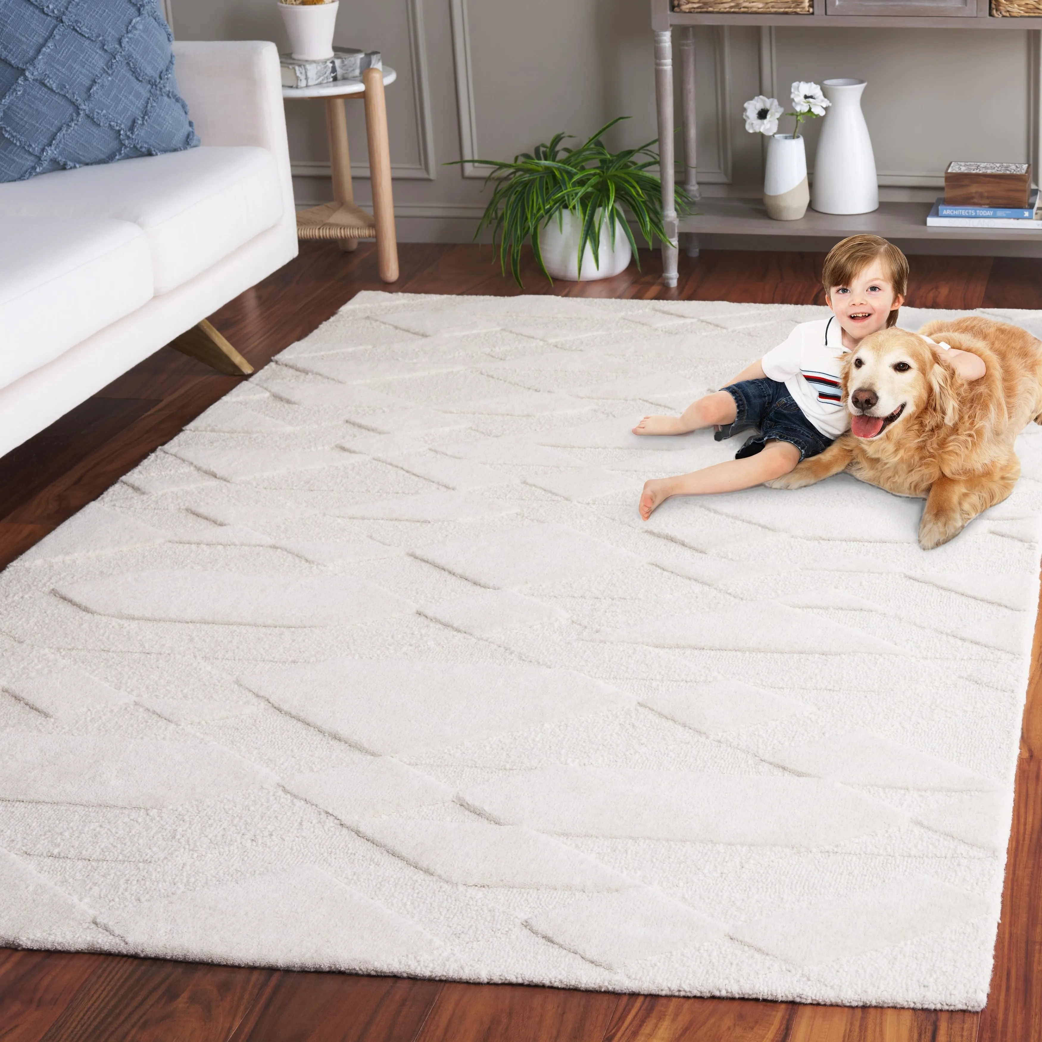 SAFAVIEH Handmade Rodeo Drive Tayla Mid-Century Modern Wool Rug