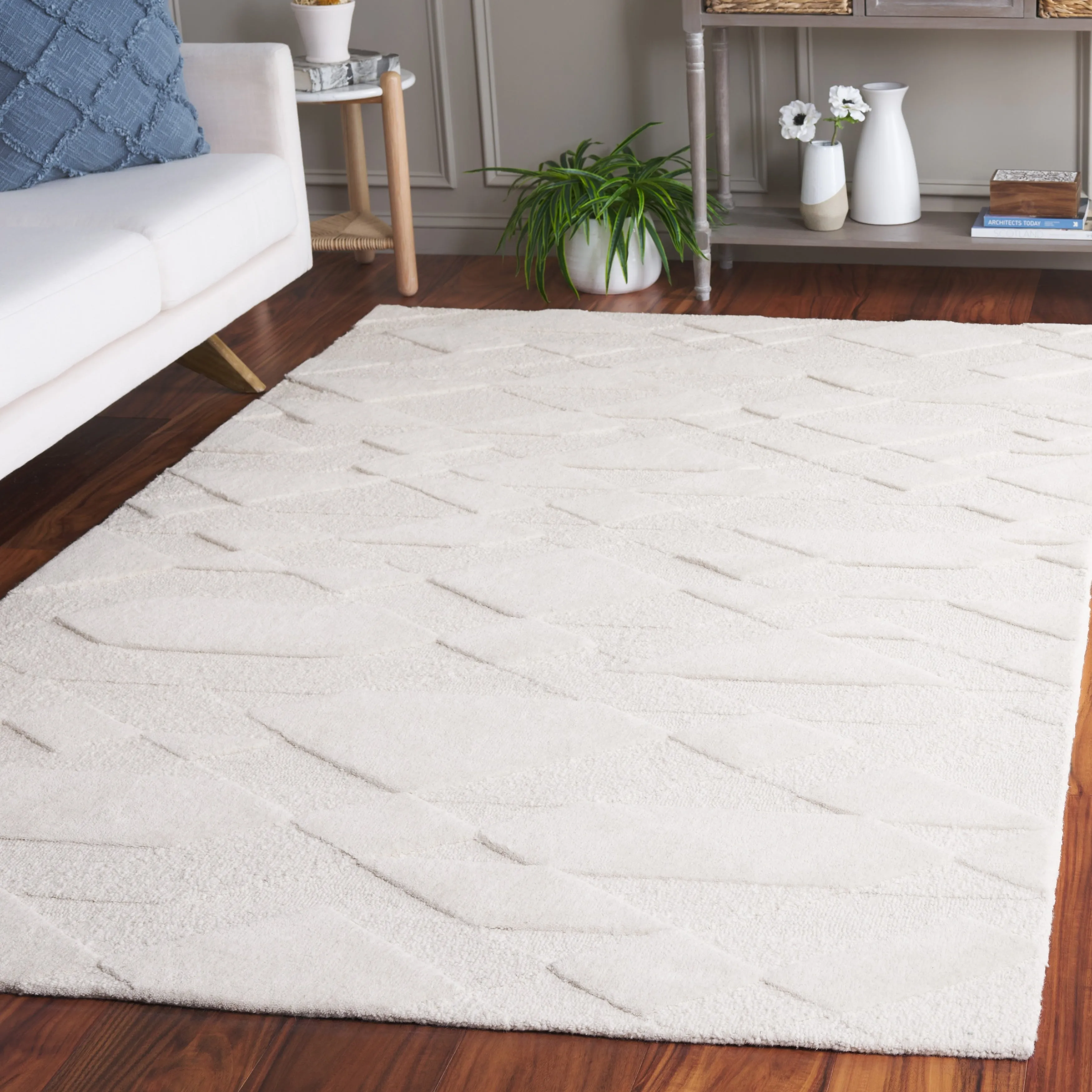 SAFAVIEH Handmade Rodeo Drive Tayla Mid-Century Modern Wool Rug