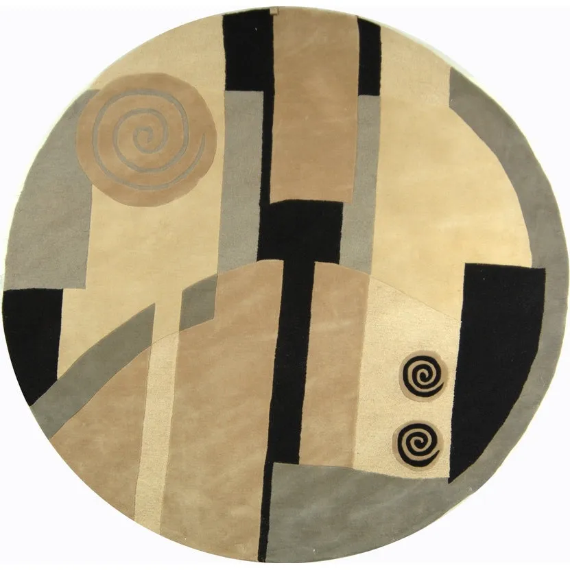 SAFAVIEH Handmade Rodeo Drive Zoie Mid-Century Modern Abstract Wool