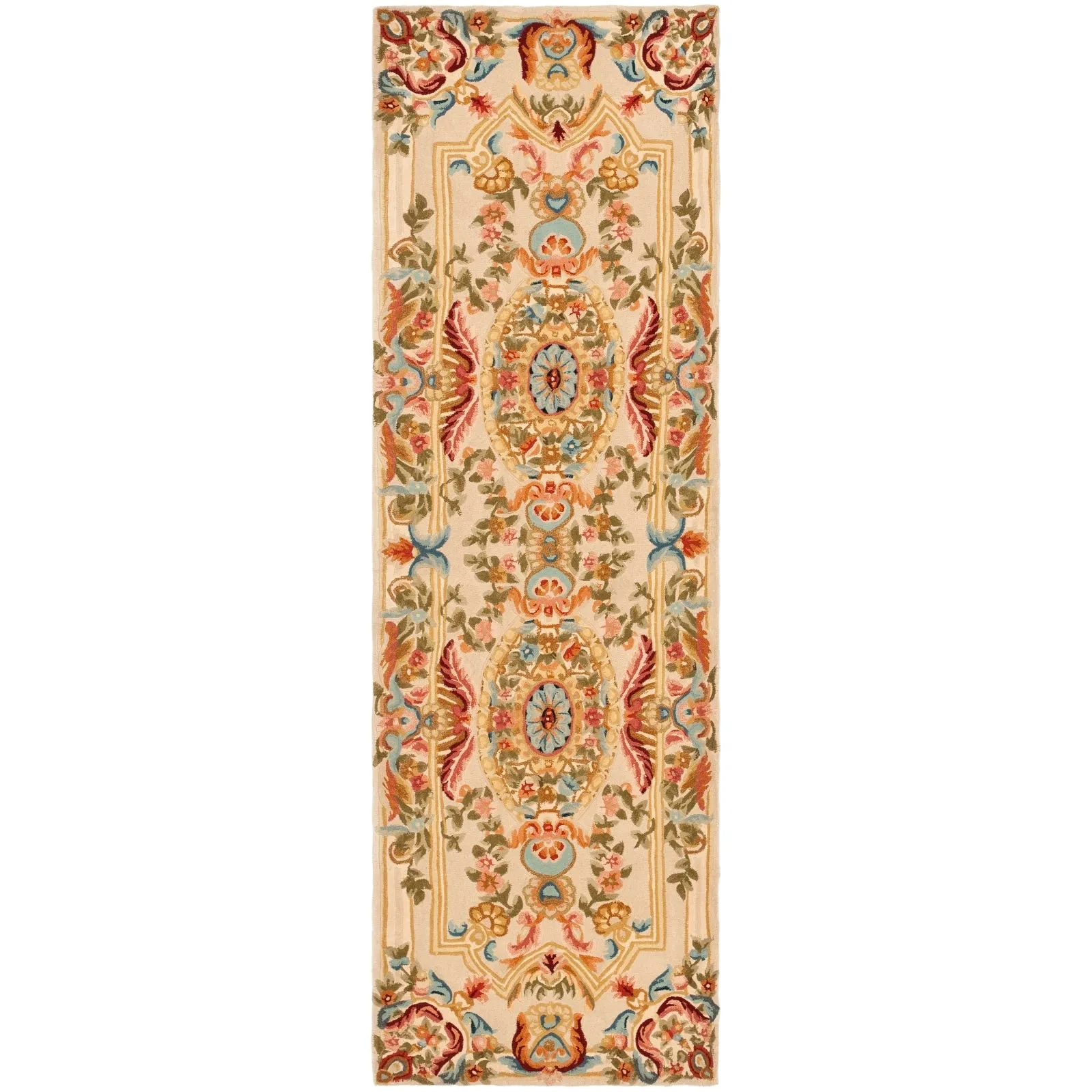 SAFAVIEH Handmade Savonnerie Jutta Traditional Oriental Wool Rug