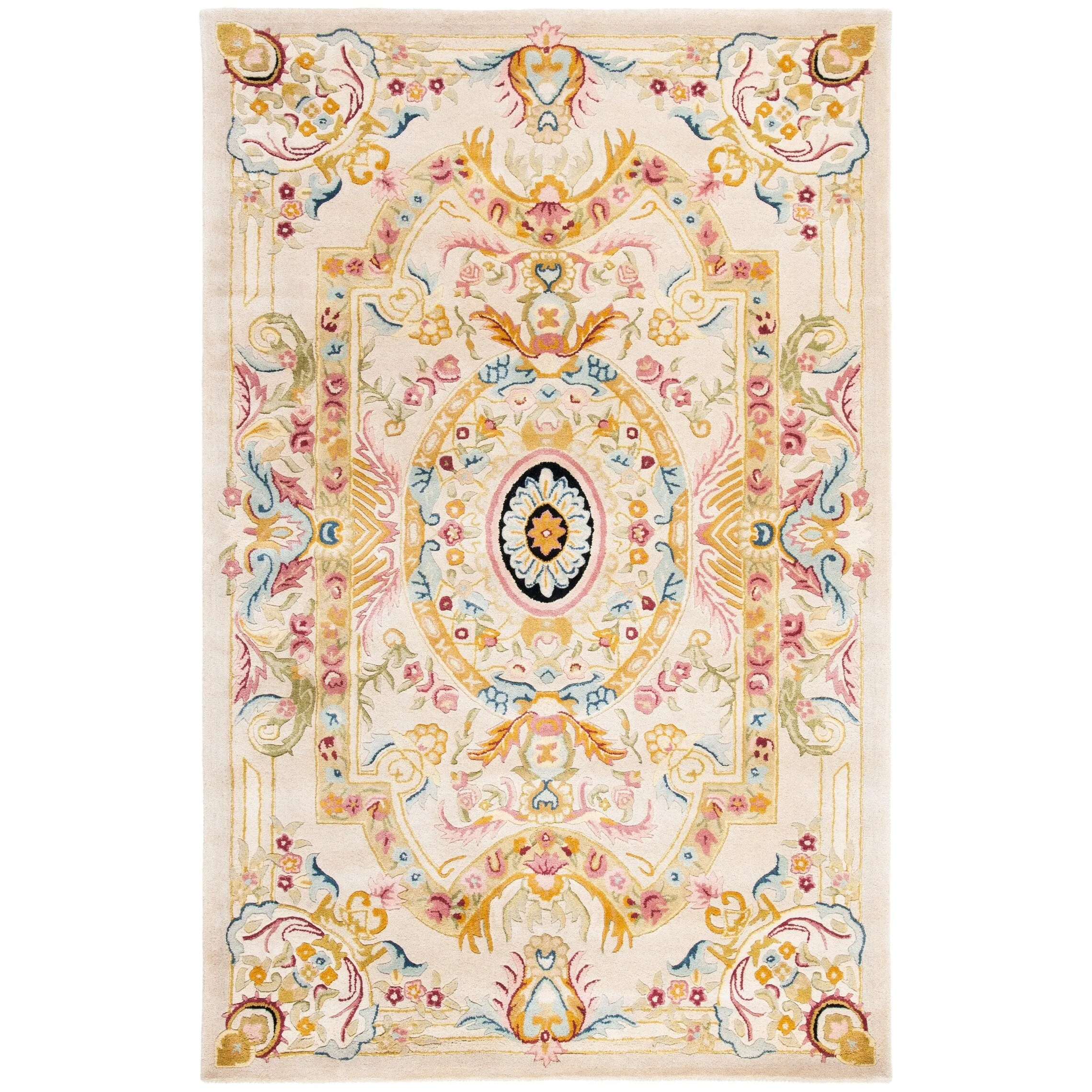 SAFAVIEH Handmade Savonnerie Jutta Traditional Oriental Wool Rug