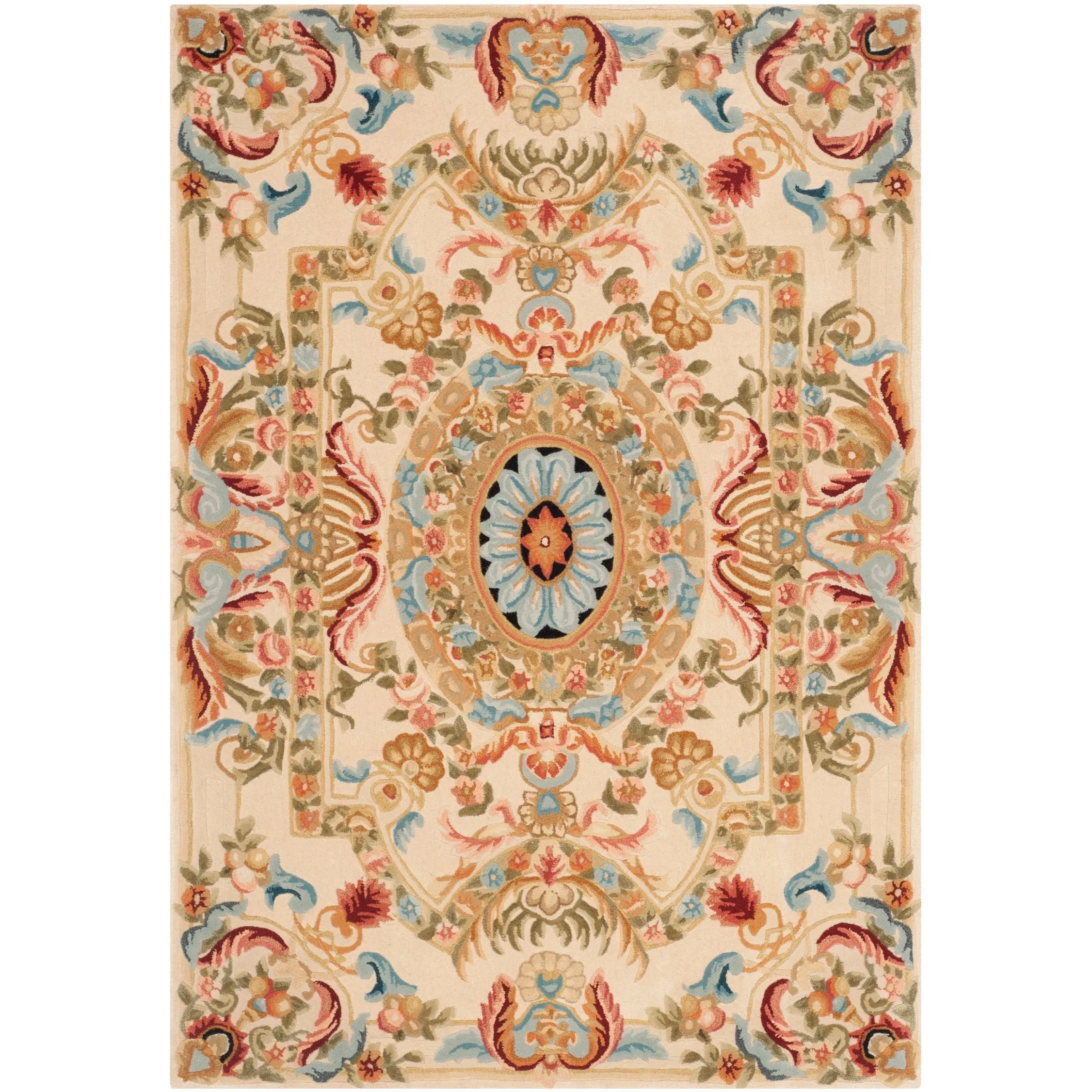 SAFAVIEH Handmade Savonnerie Jutta Traditional Oriental Wool Rug