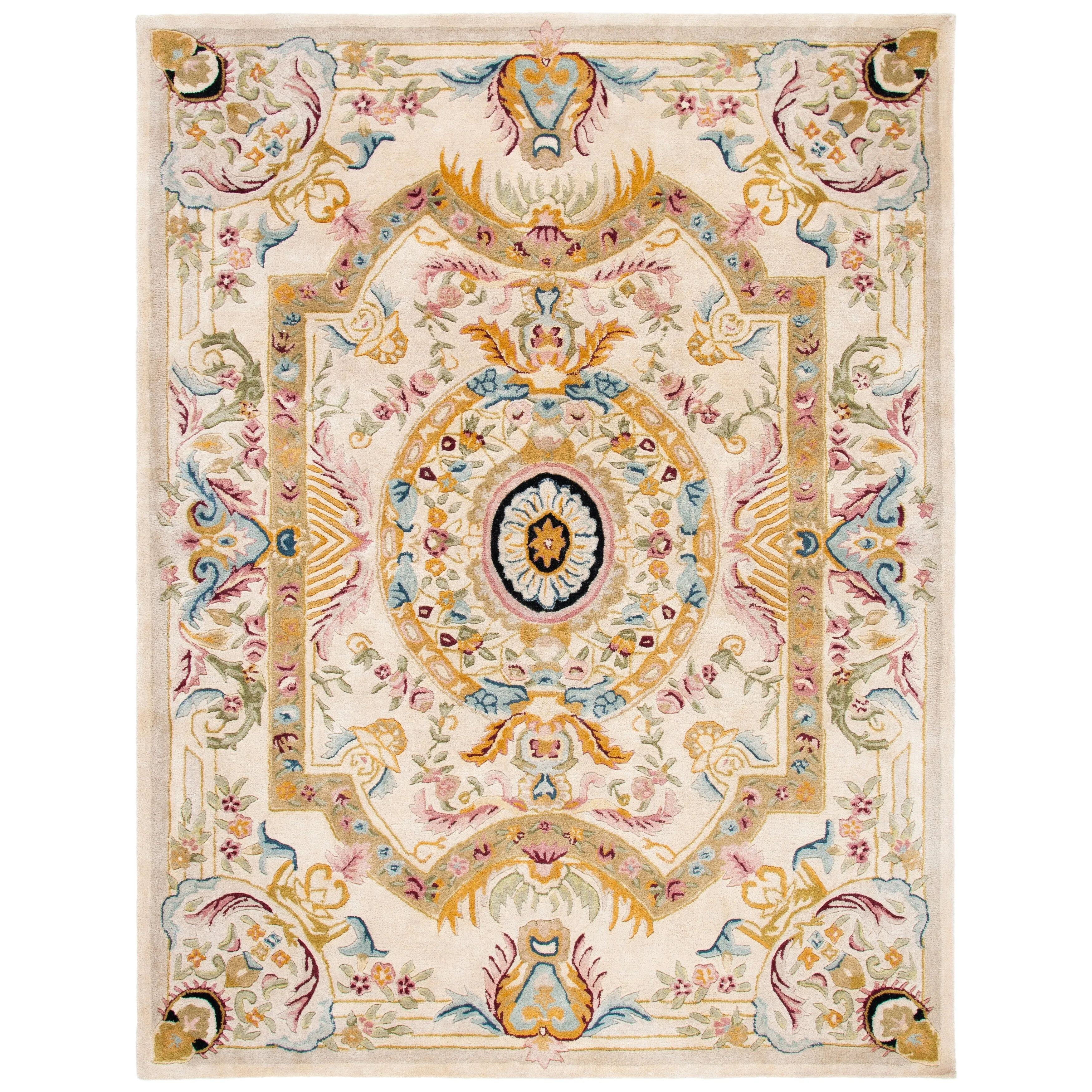 SAFAVIEH Handmade Savonnerie Jutta Traditional Oriental Wool Rug