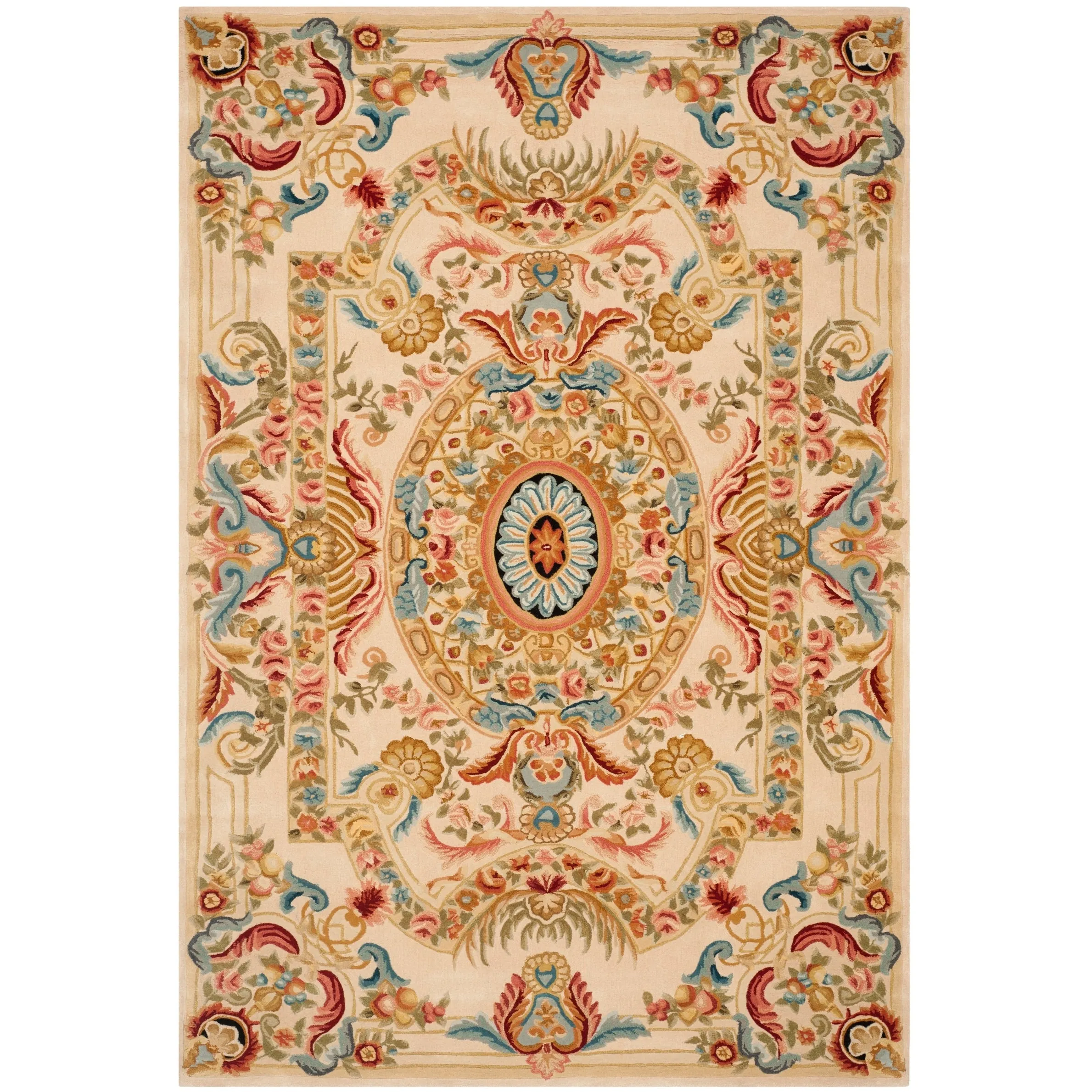 SAFAVIEH Handmade Savonnerie Jutta Traditional Oriental Wool Rug
