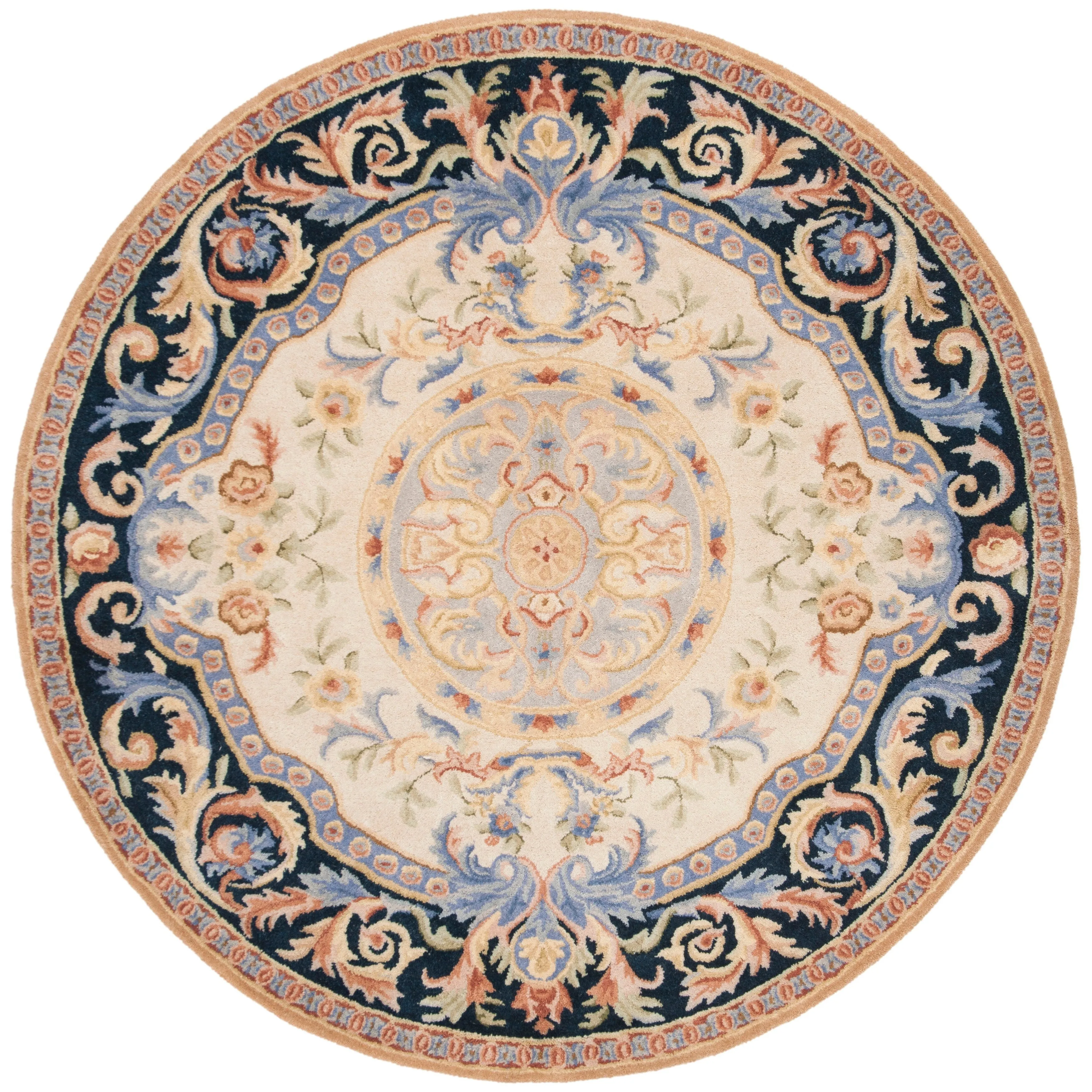 SAFAVIEH Handmade Savonnerie Miracle Traditional Oriental Wool Rug