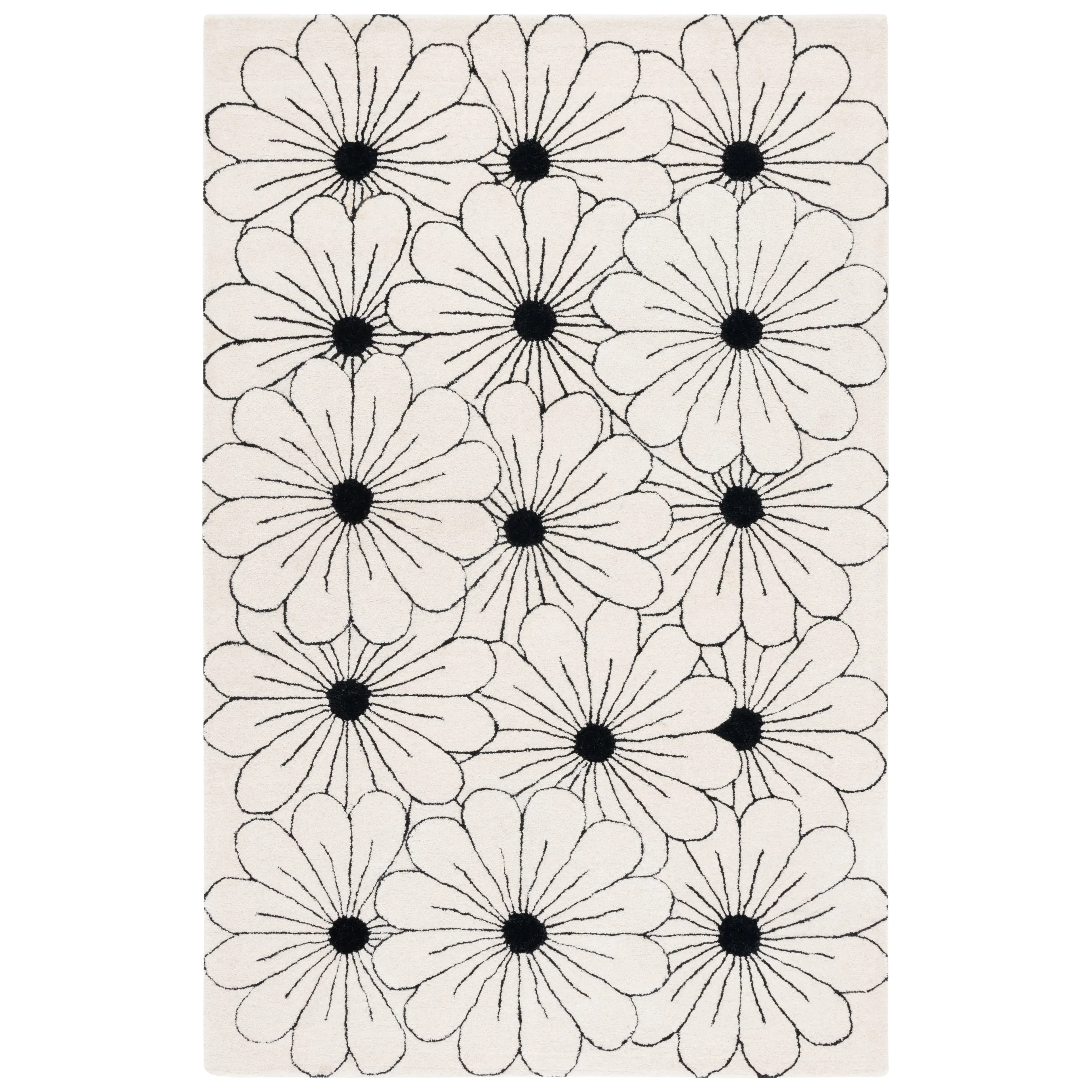 SAFAVIEH Handmade Soho Jenilee Daisies N.Z. Wool Rug