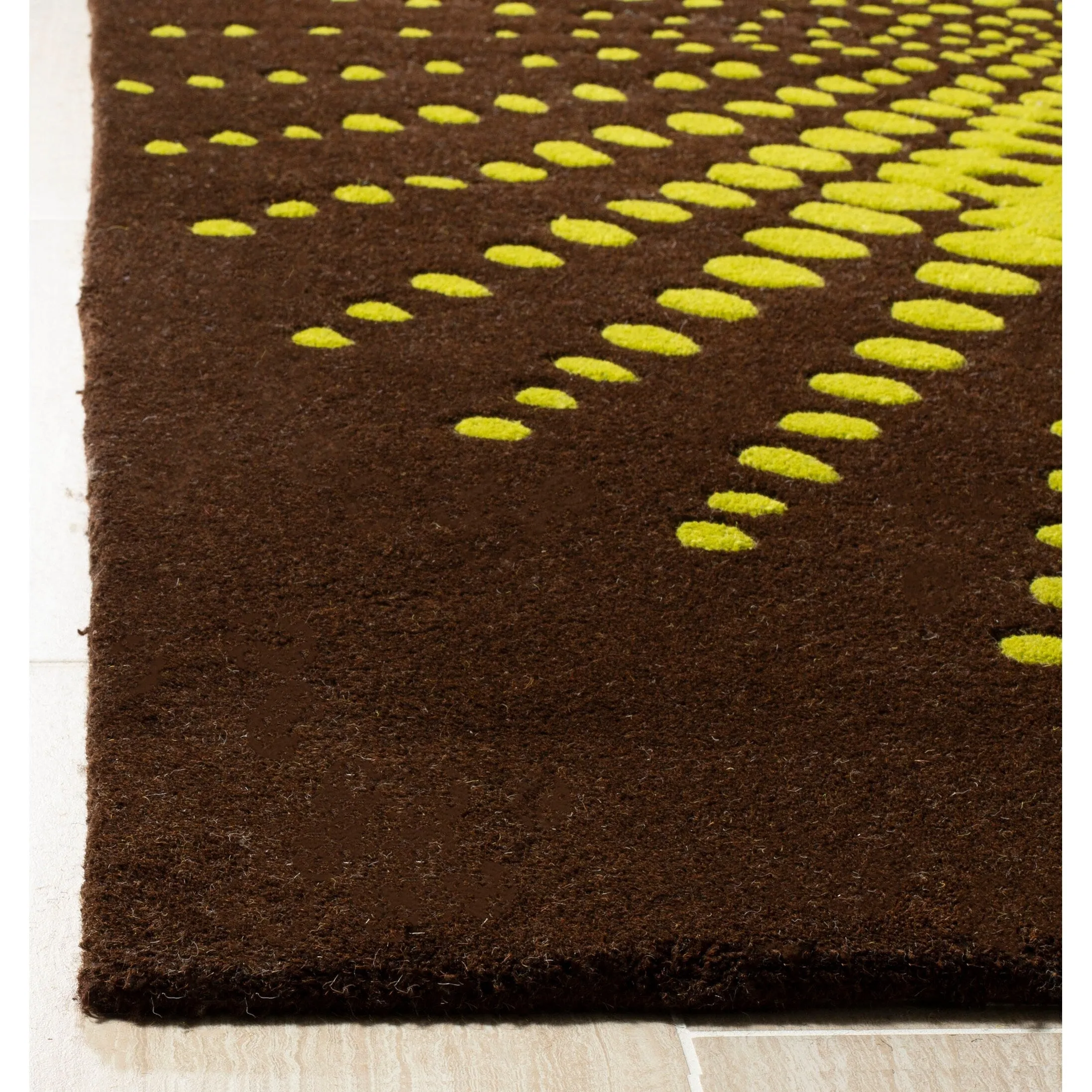 SAFAVIEH Handmade Soho Lyra Abstract Burst N.Z. Wool Rug