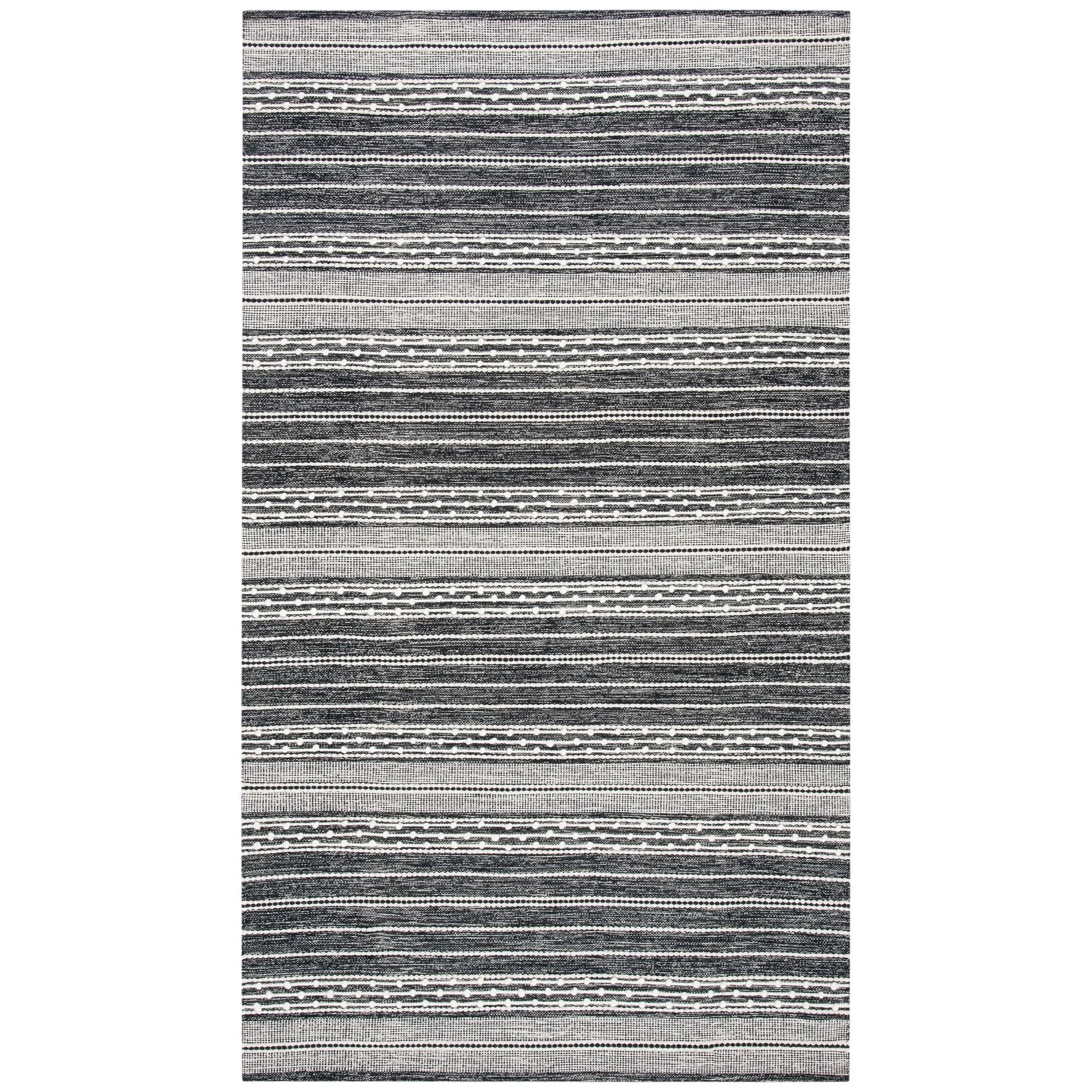 SAFAVIEH Handmade Striped Kilim Eboni Modern Cotton Rug