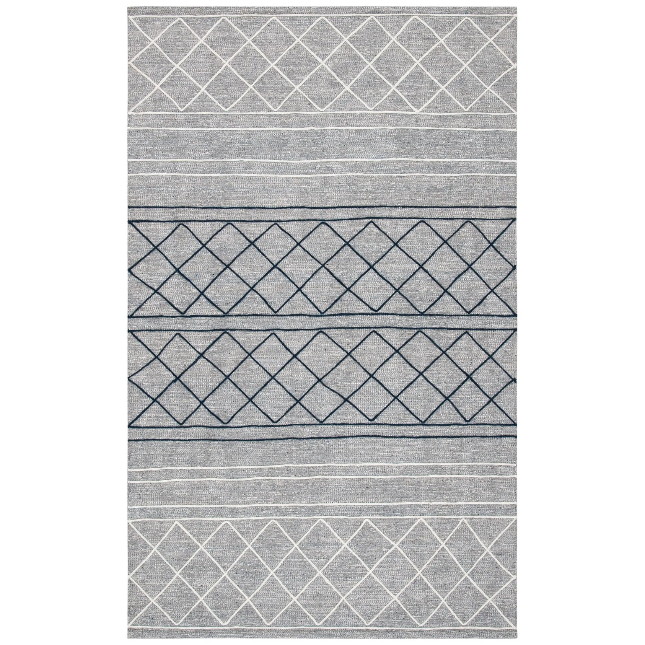 SAFAVIEH Handmade Striped Kilim Qiana Modern Cotton Rug -