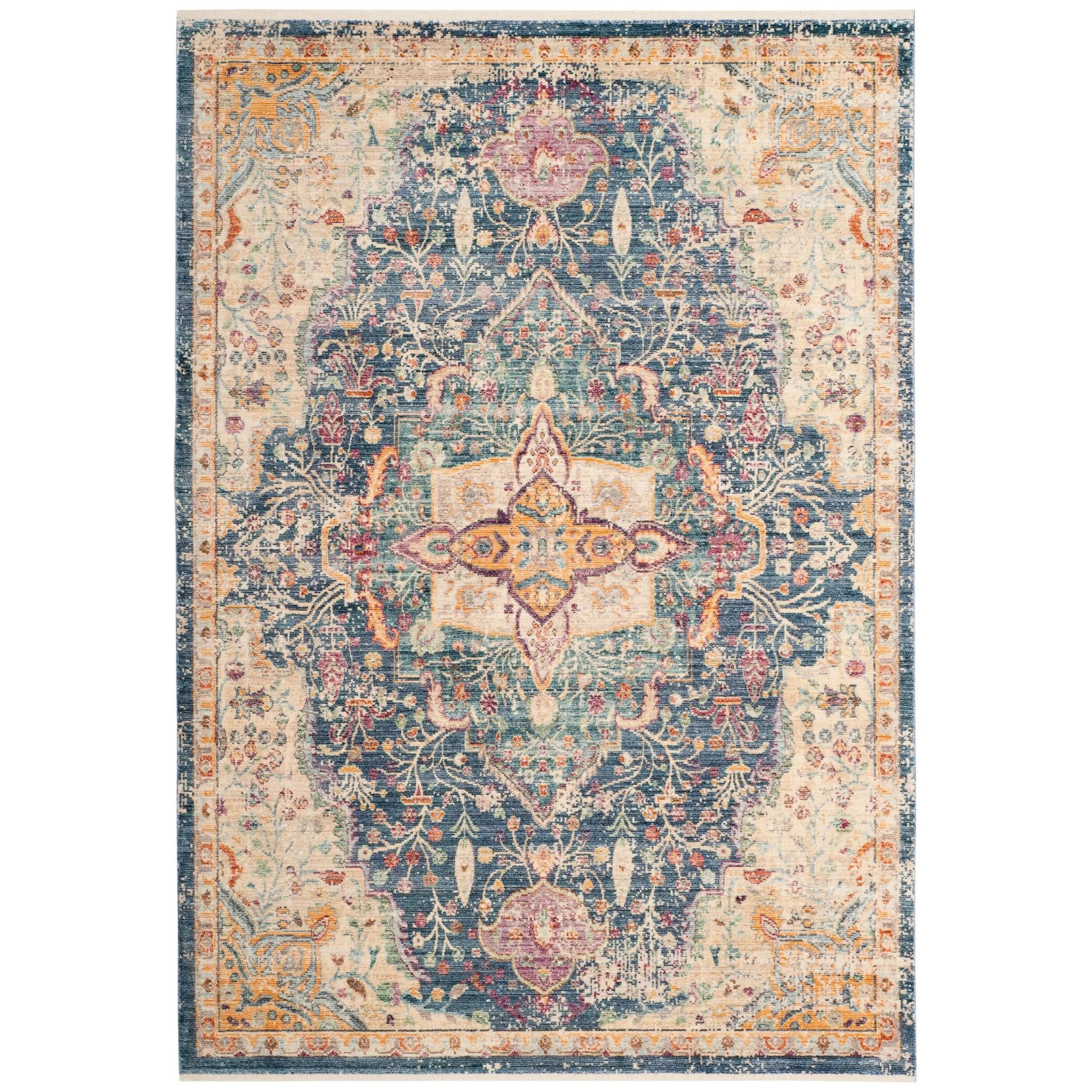 SAFAVIEH Illusion Danette Vintage Boho Oriental Viscose Rug with