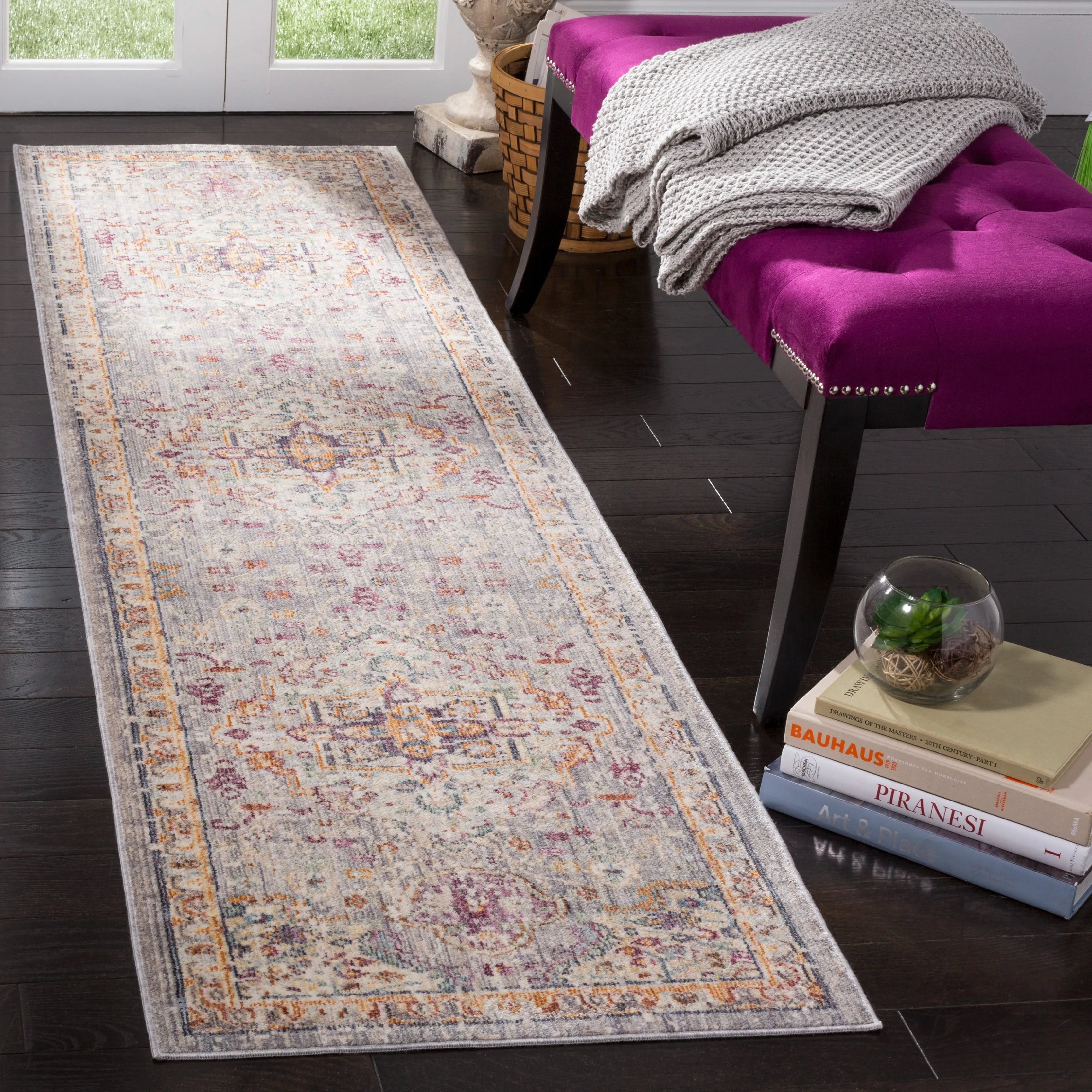 SAFAVIEH Illusion Danette Vintage Boho Oriental Viscose Rug with