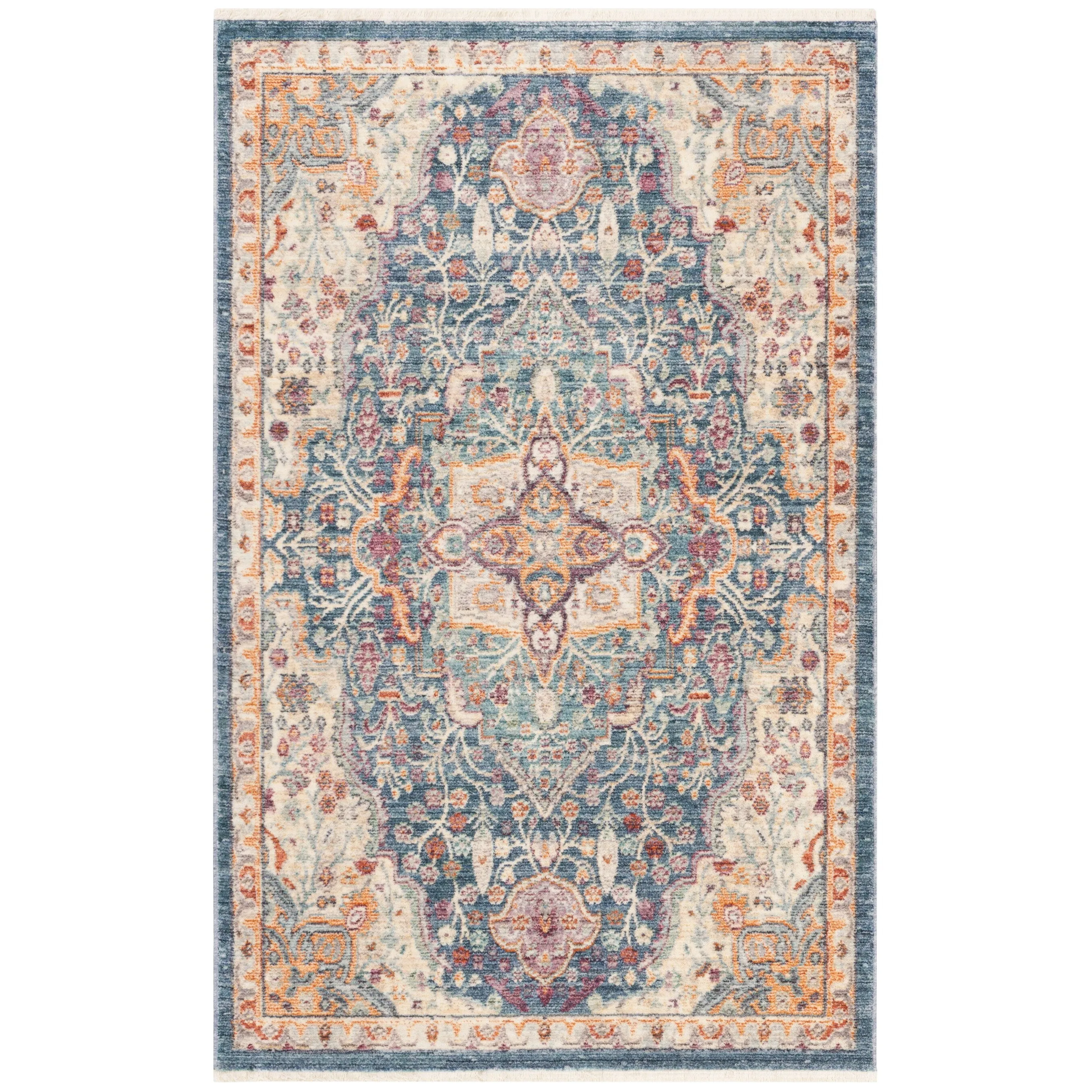 SAFAVIEH Illusion Danette Vintage Boho Oriental Viscose Rug with