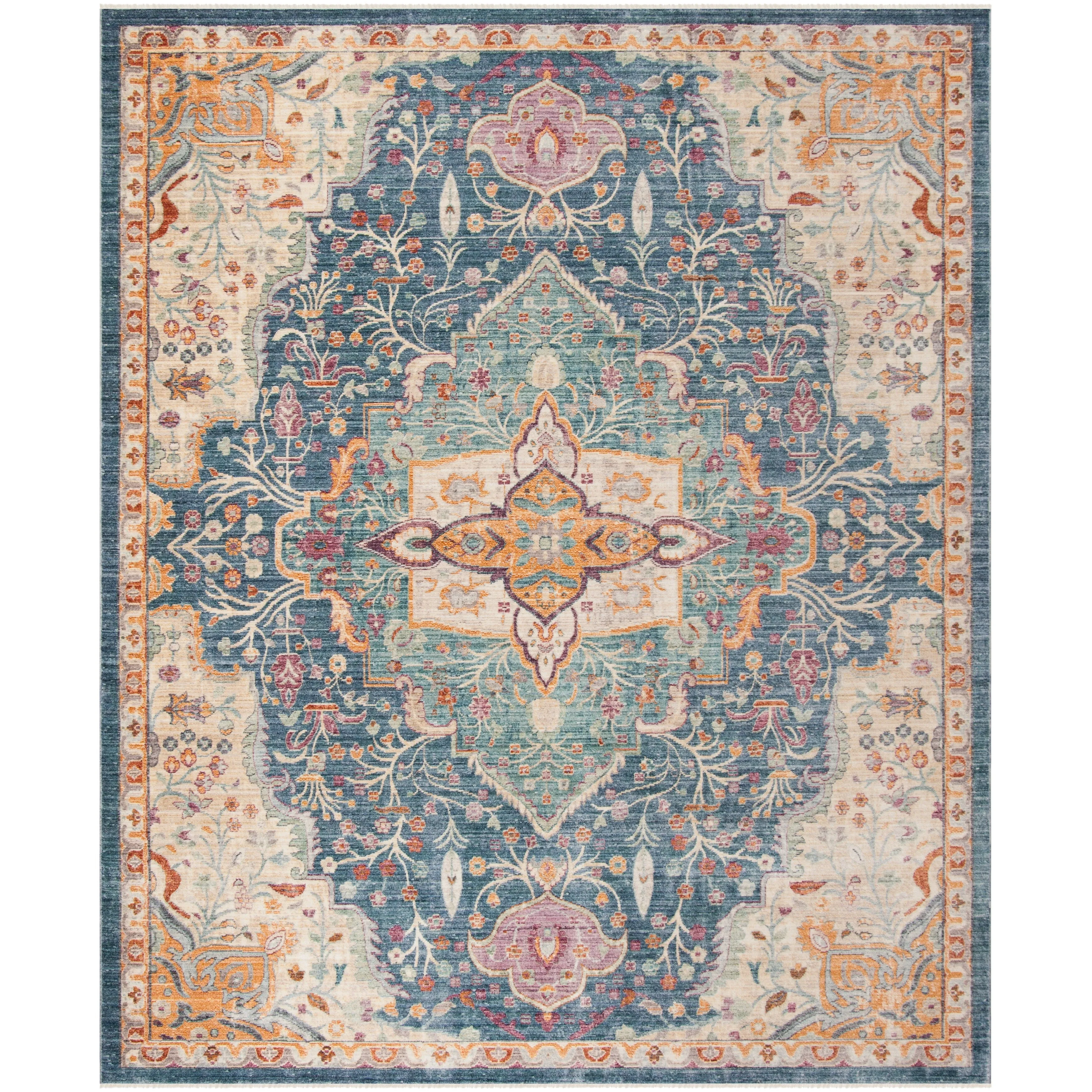 SAFAVIEH Illusion Danette Vintage Boho Oriental Viscose Rug with