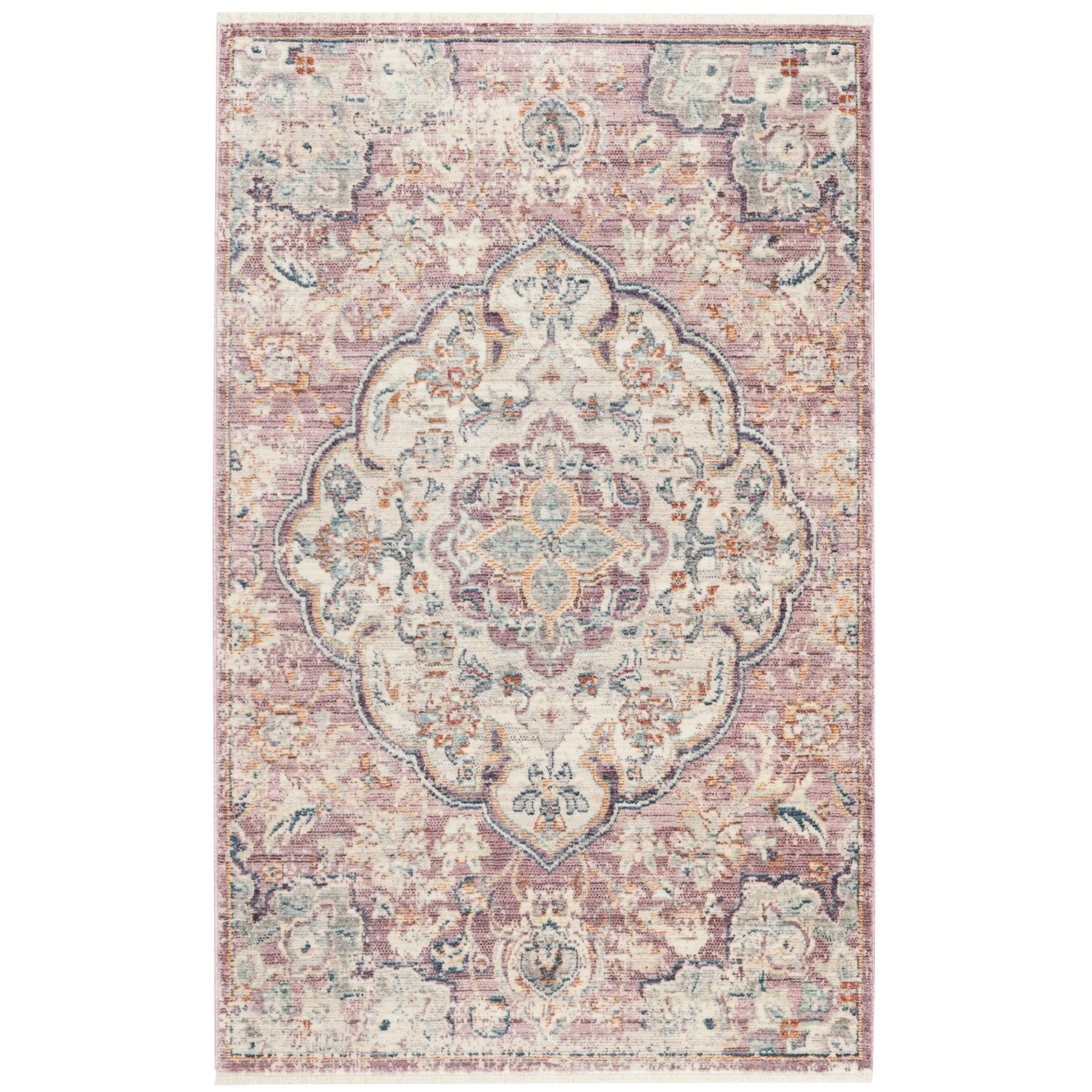 SAFAVIEH Illusion Tricia Vintage Boho Oriental Viscose Medallion Rug