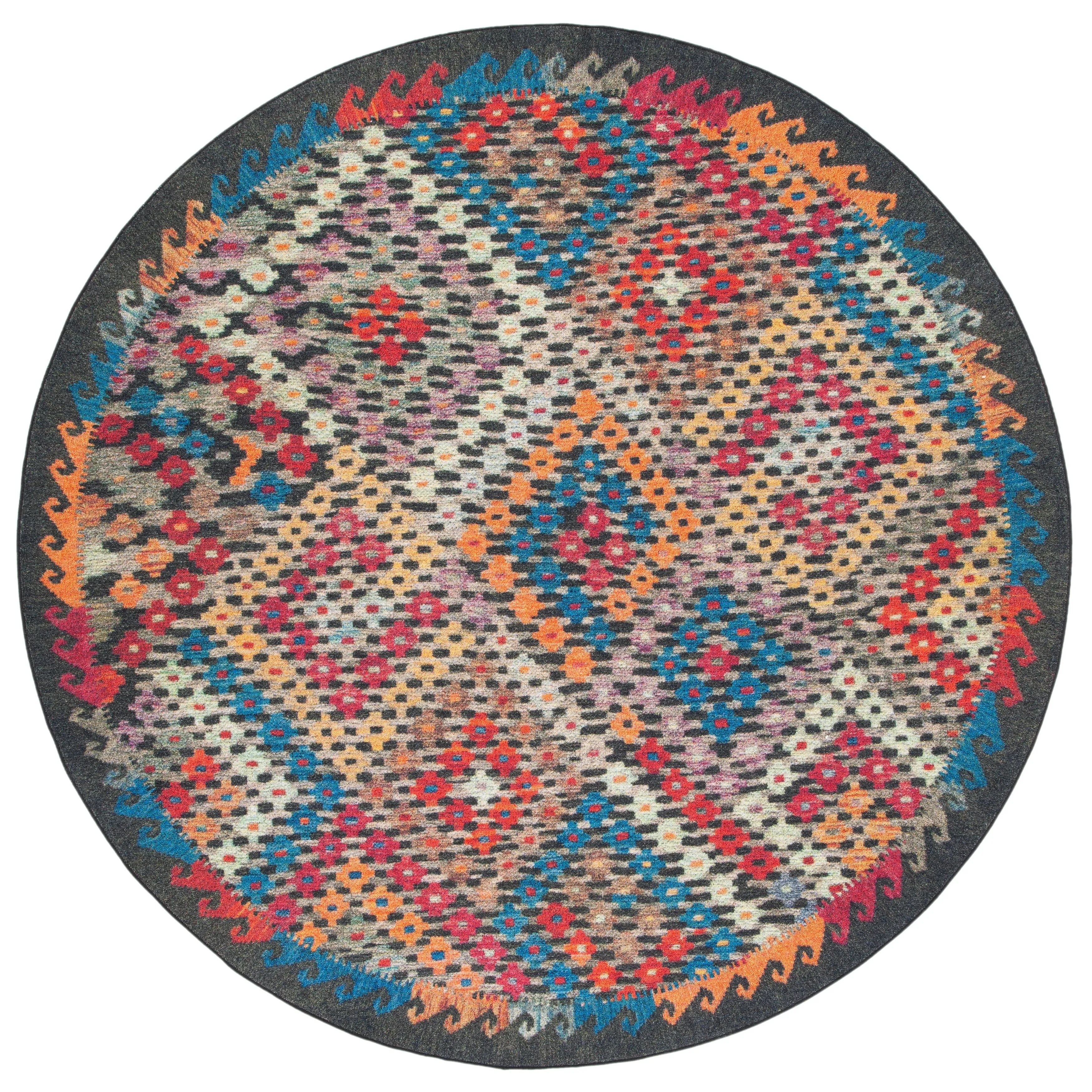 SAFAVIEH Journey Machine Washable Slip Resistant Deena Boho Tribal
