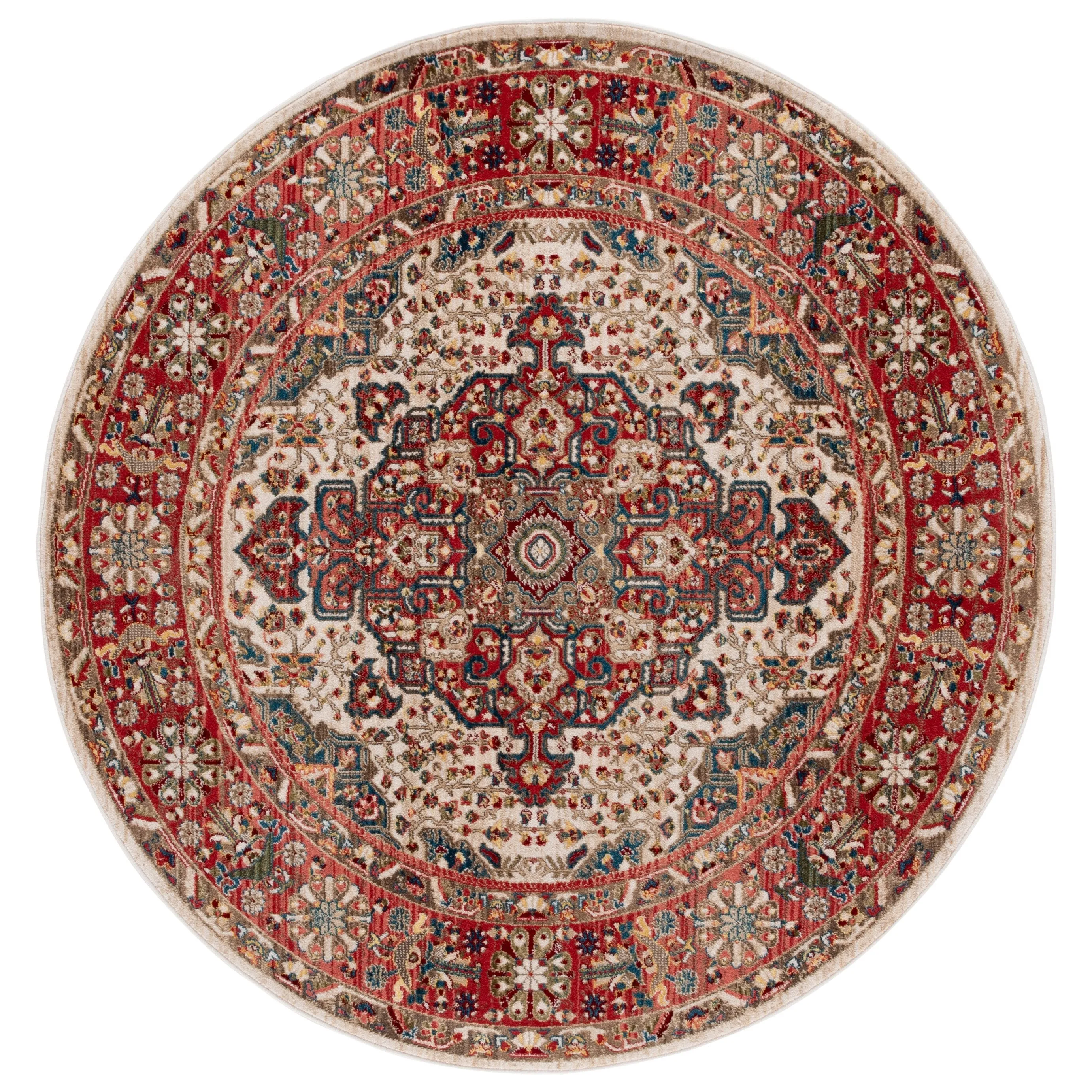 SAFAVIEH Kashan Marybeth Oriental Rug with Fringe