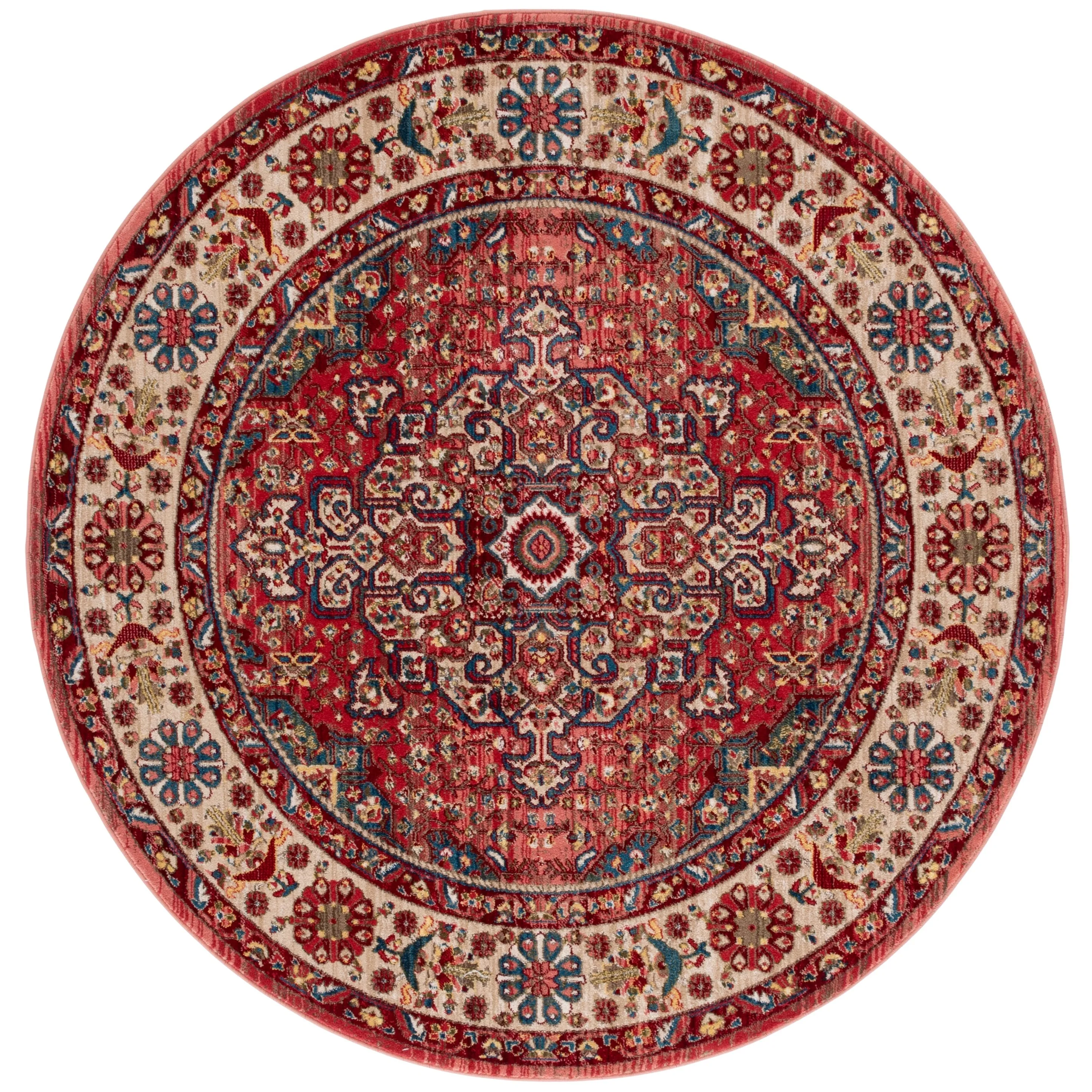 SAFAVIEH Kashan Marybeth Oriental Rug with Fringe