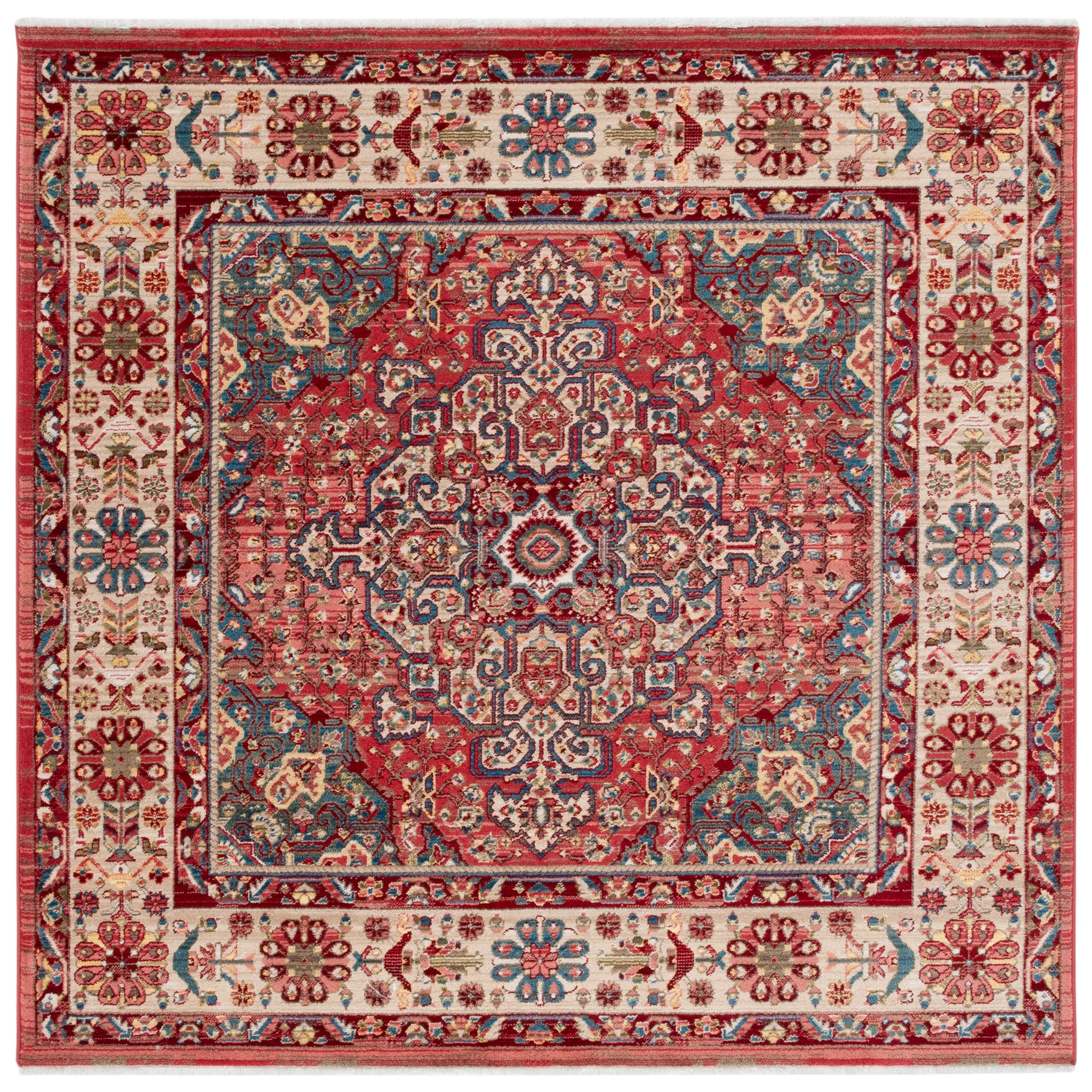 SAFAVIEH Kashan Marybeth Oriental Rug with Fringe