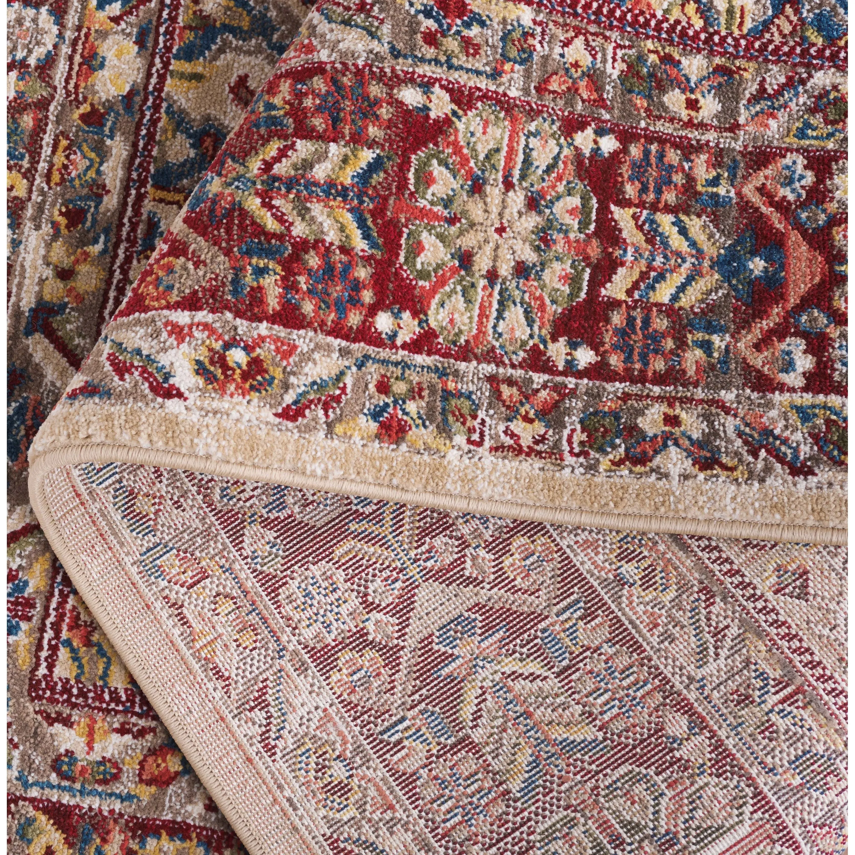 SAFAVIEH Kashan Marybeth Oriental Rug with Fringe