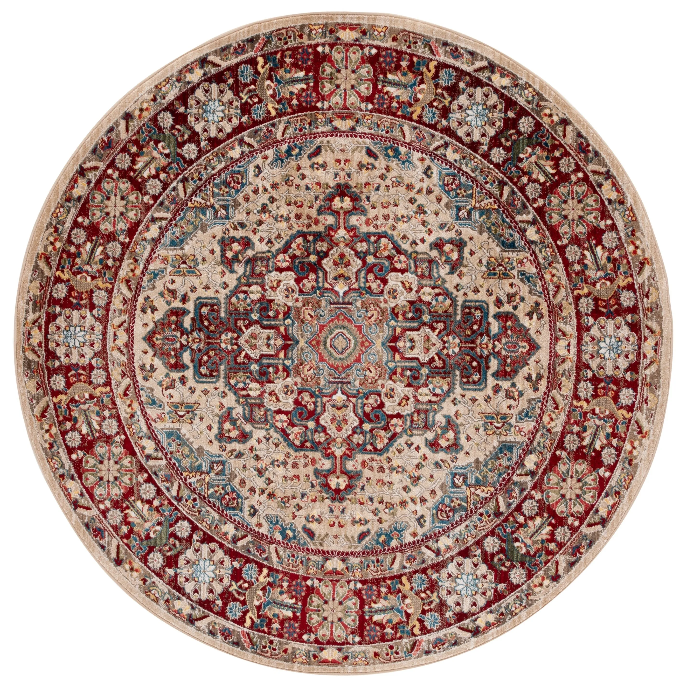 SAFAVIEH Kashan Marybeth Oriental Rug with Fringe